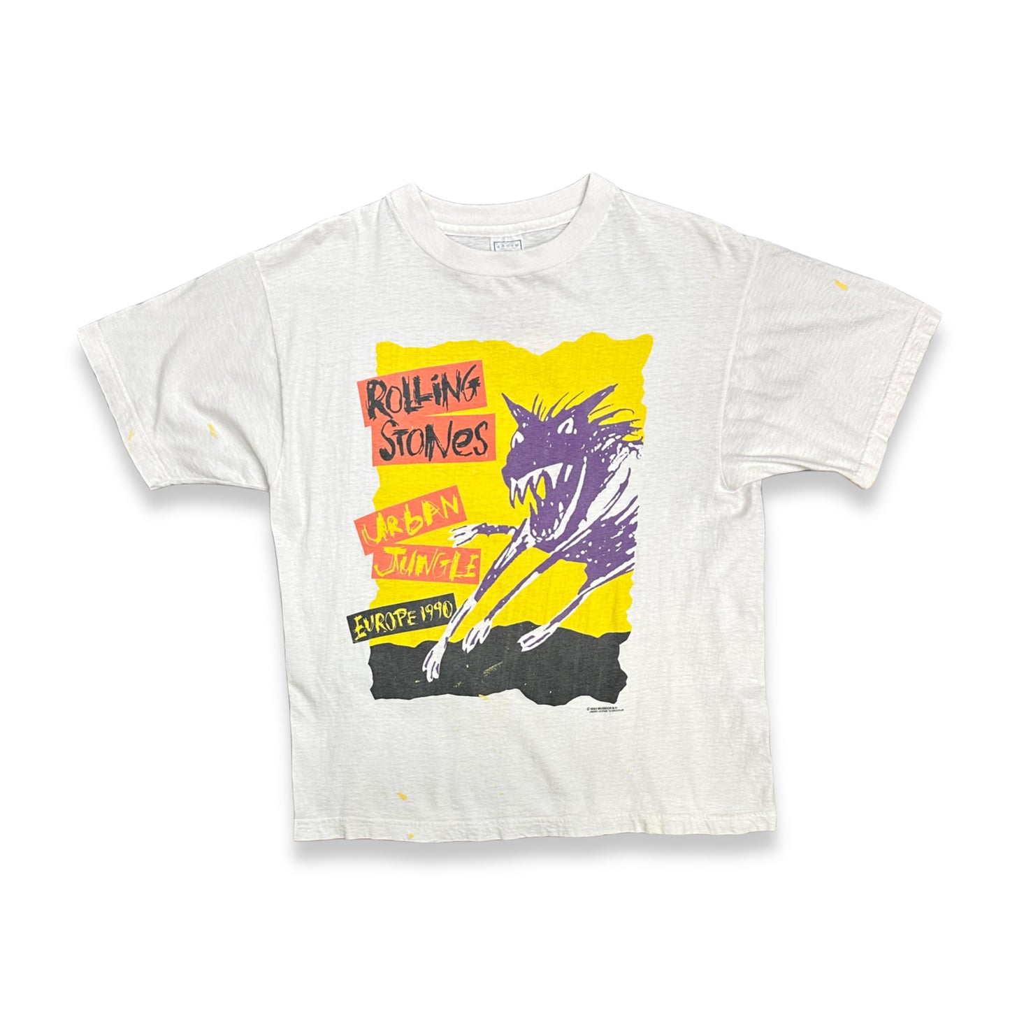 [L] 1990' Rolling Stones Urban Jungle Euro Tour Tee
