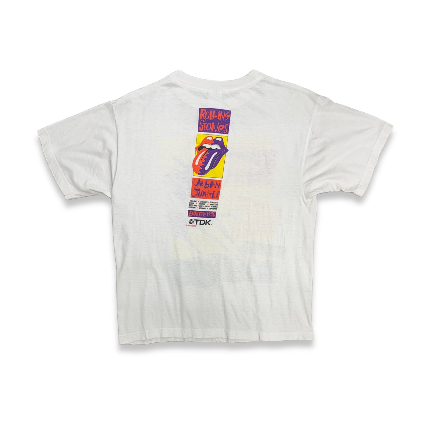 [L] 1990' Rolling Stones Urban Jungle Euro Tour Tee