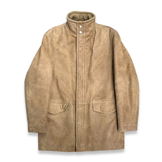 [52] 00s HUGO BOSS Goatskin Leather Jacket