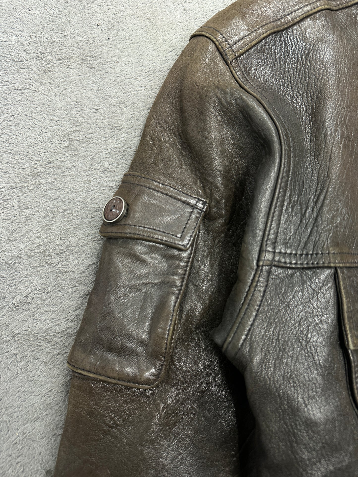 [100] 90s Harley Owners Group Leather Jacket