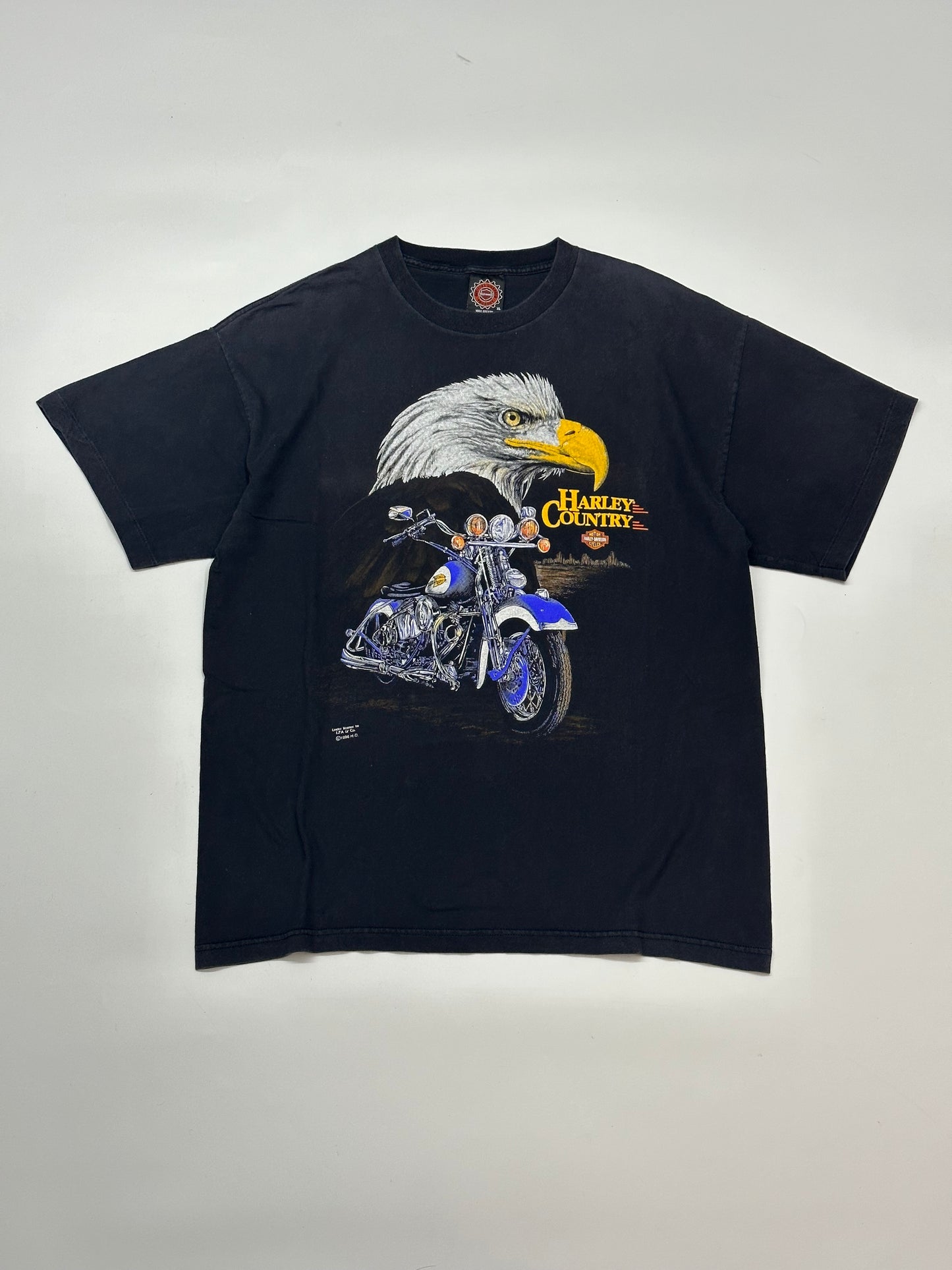 [XL] 90s Harley-Davidson shield Logo Tee