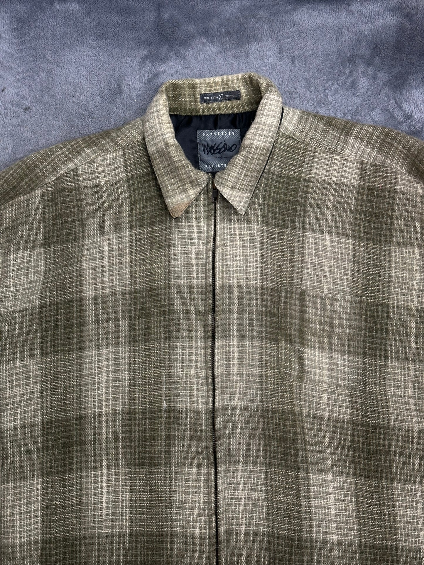 [XL] 90s Mossimo Wool Flannel Zip-up Jacket
