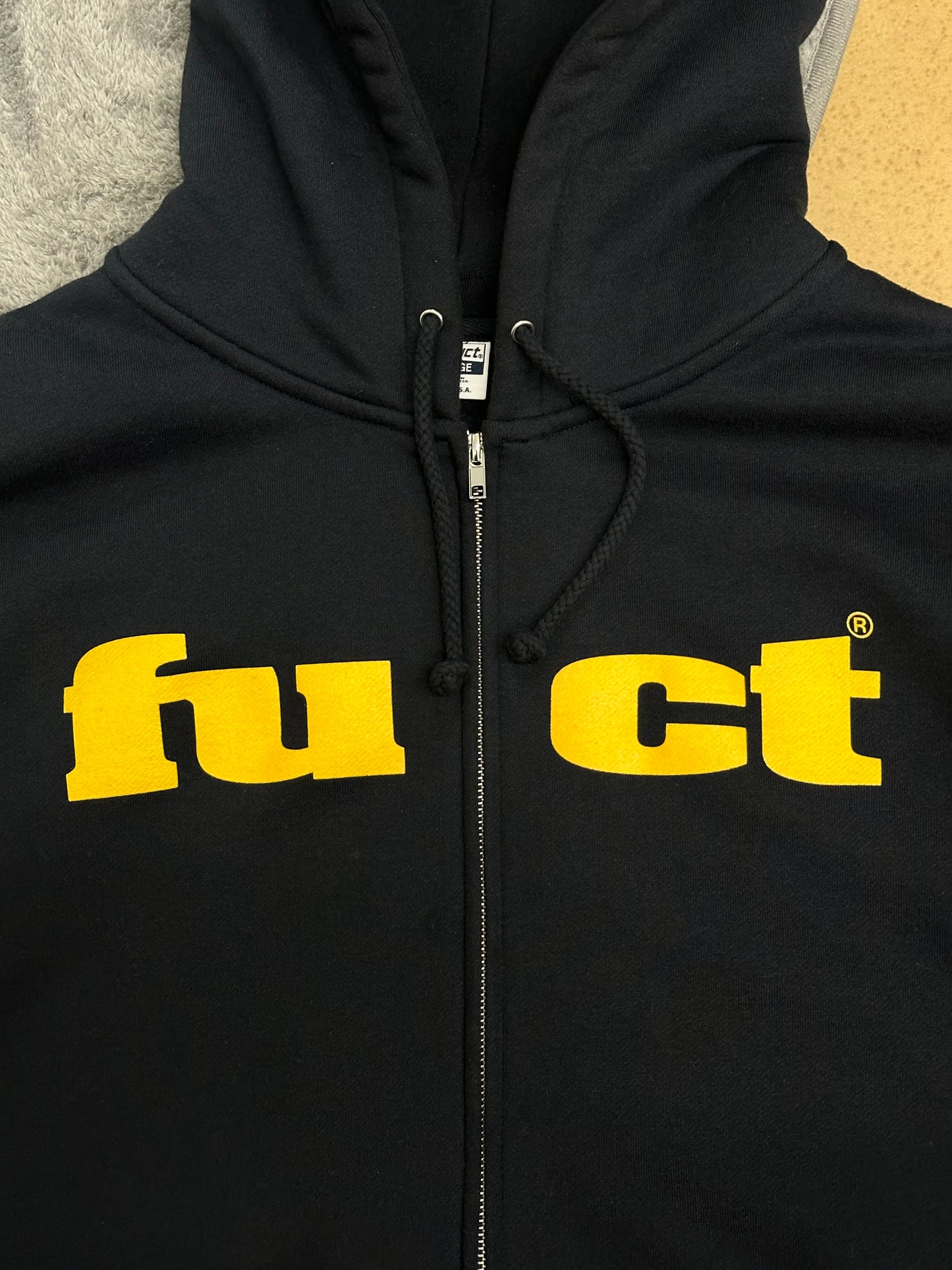 [XL] Fuct Logo Hoodie Zip-up