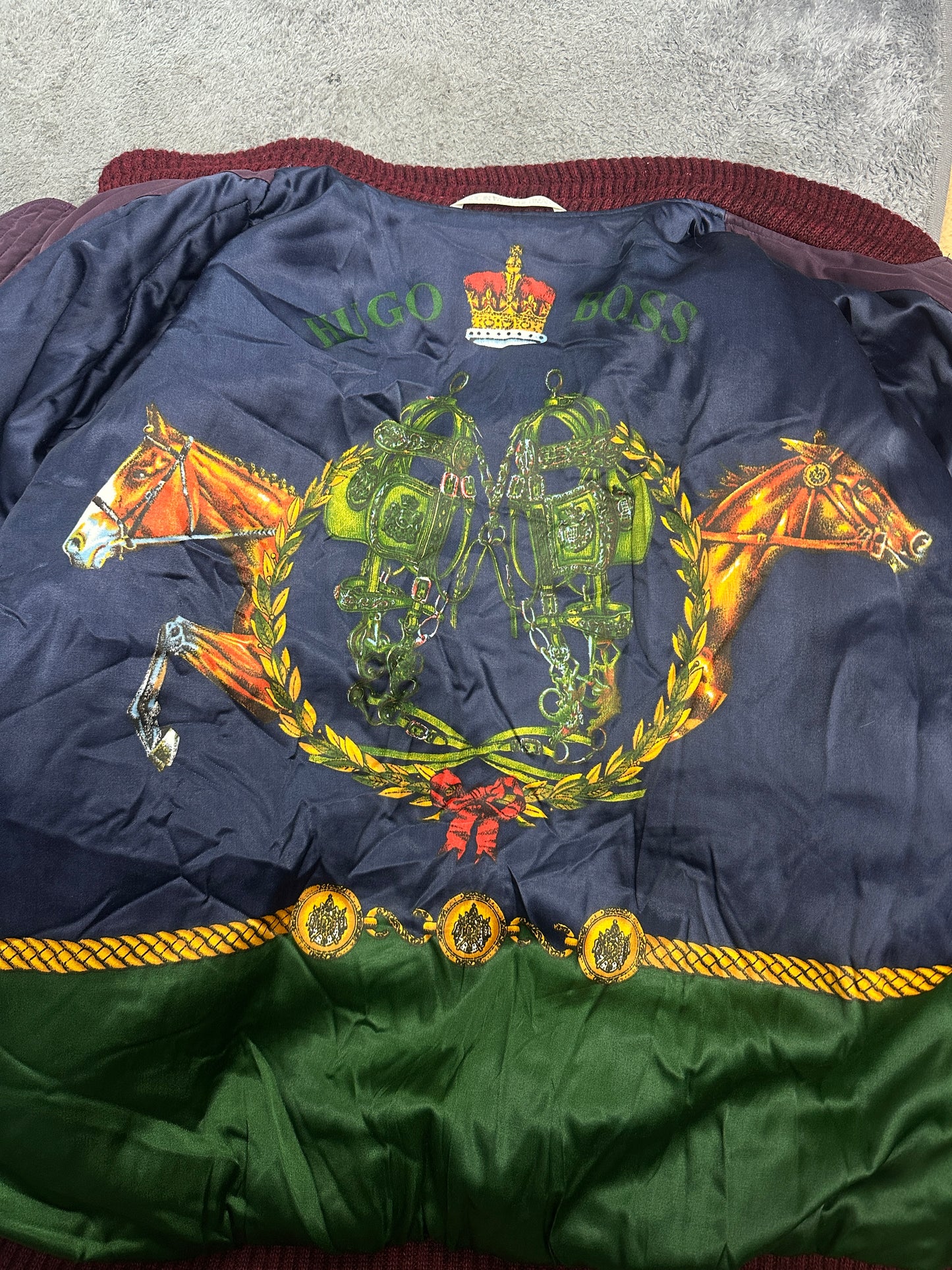 [XL] 80s HUGO BOSS Bomber Jacket
