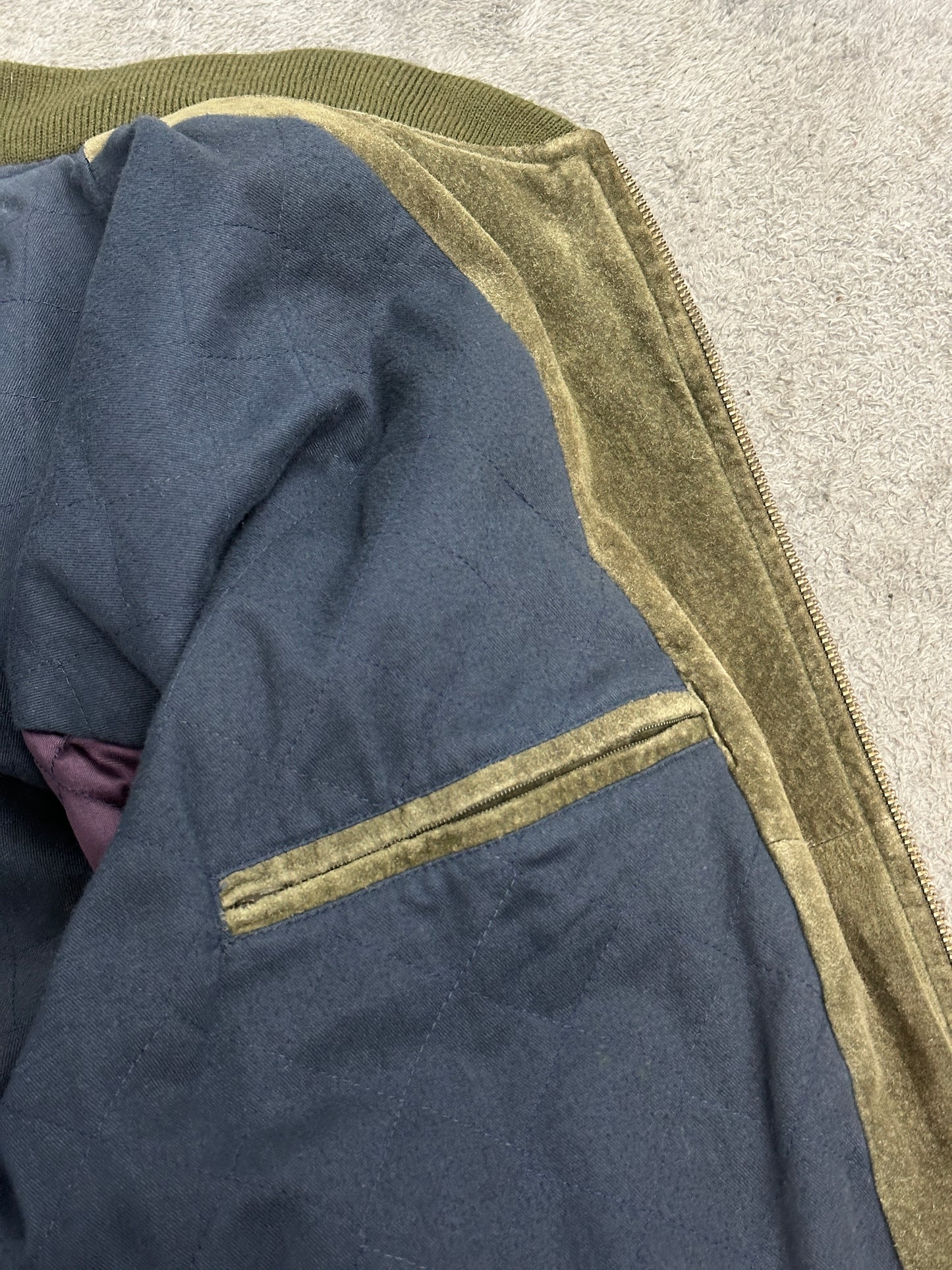 [XL] 90s GAP Olive Green Corduroy Bomber Jacket