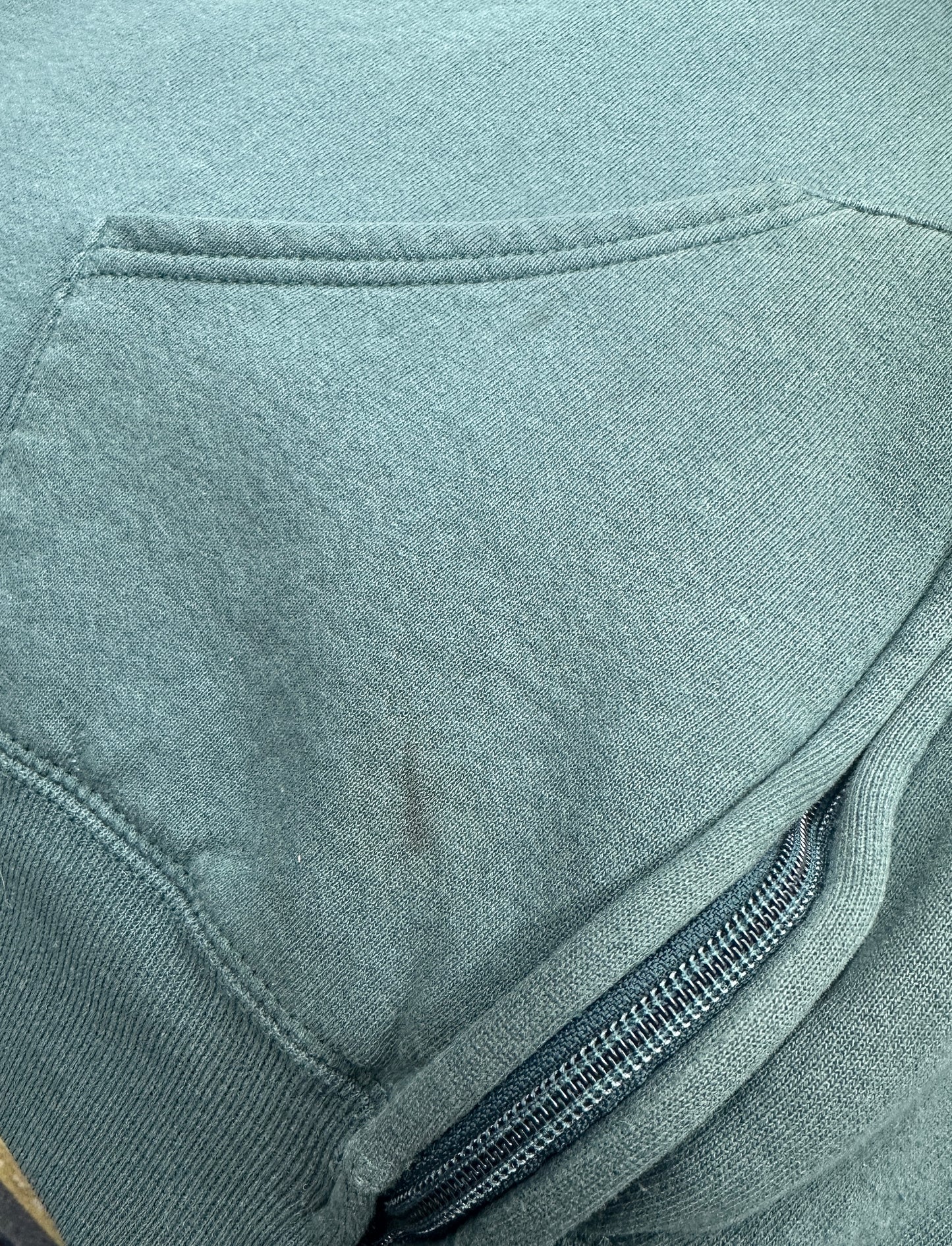[XL] 90s Russell Khaki Hood Zip-up
