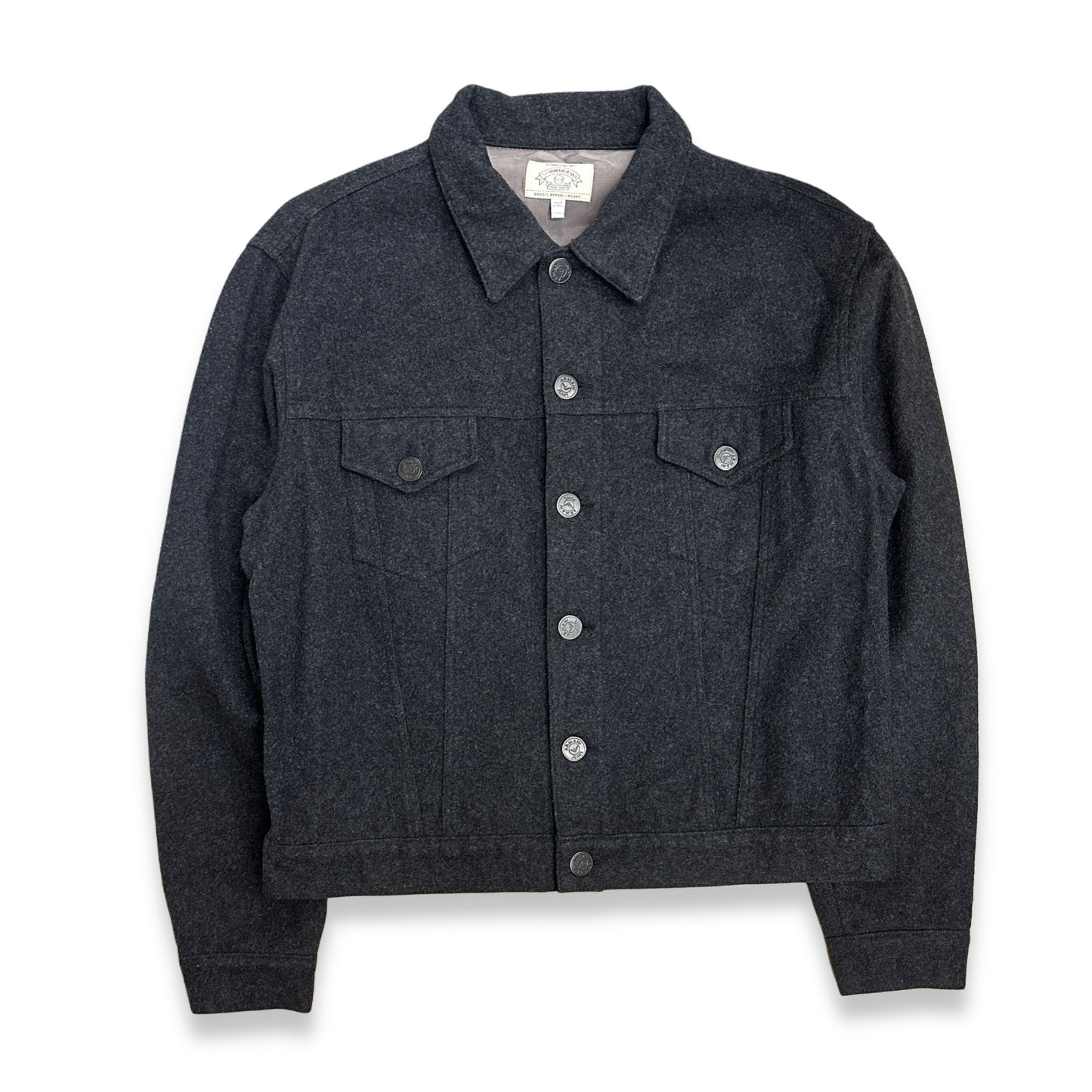 [XL] 90s Armani Jeans Wool Trucker Jacket