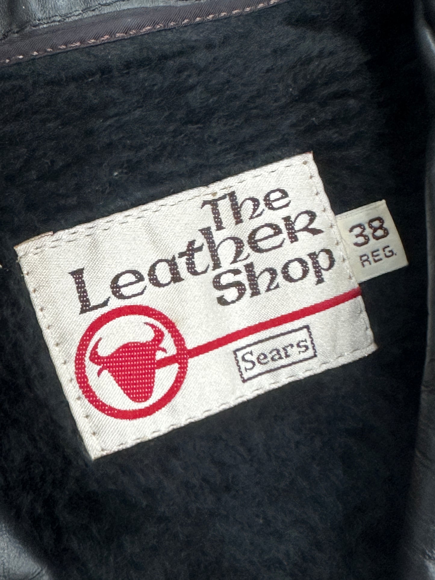 [38] 80s Sears Leather Blazer Jacket