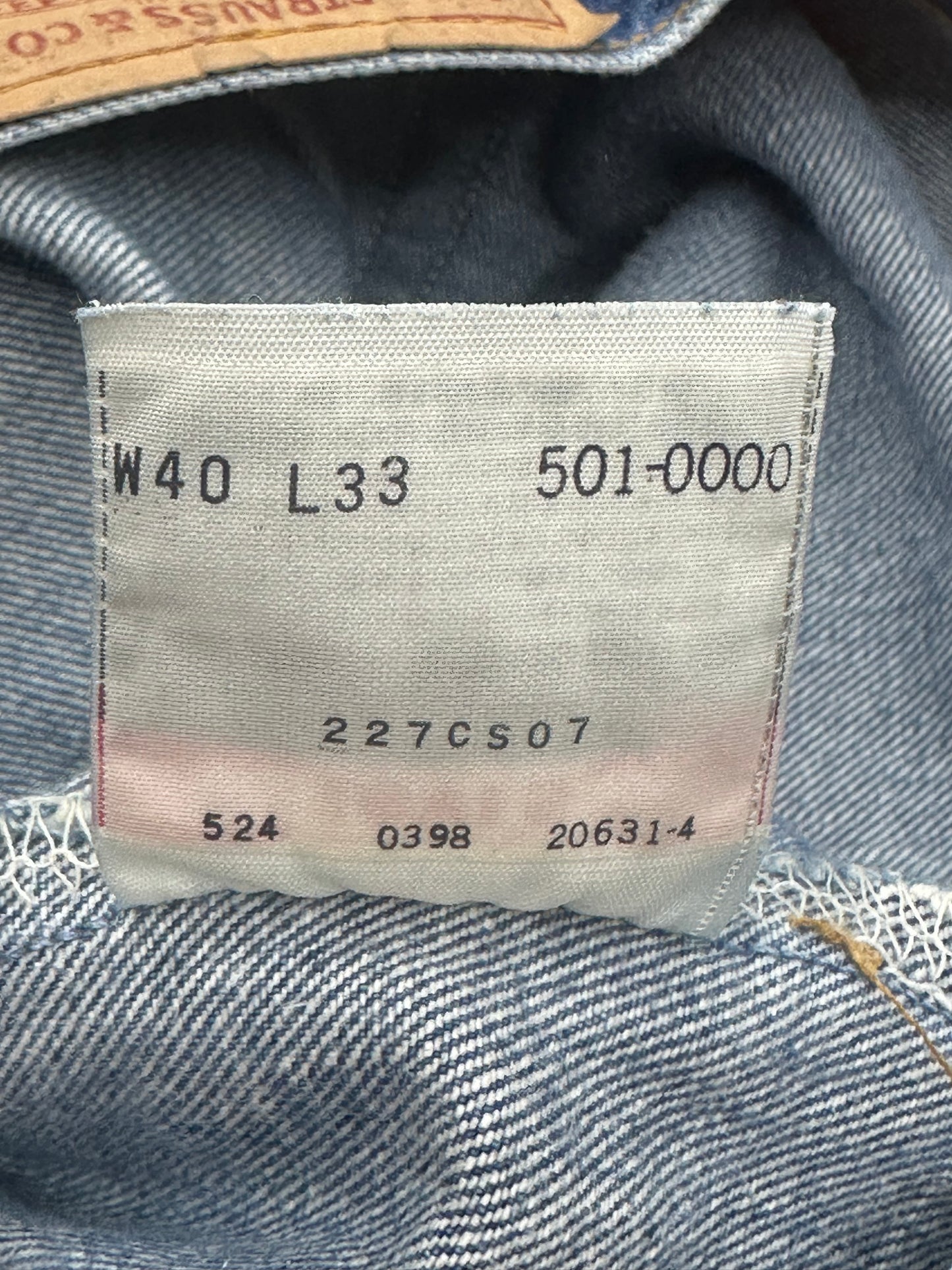 [40x33] 98' Levi's 501 Denim Pants