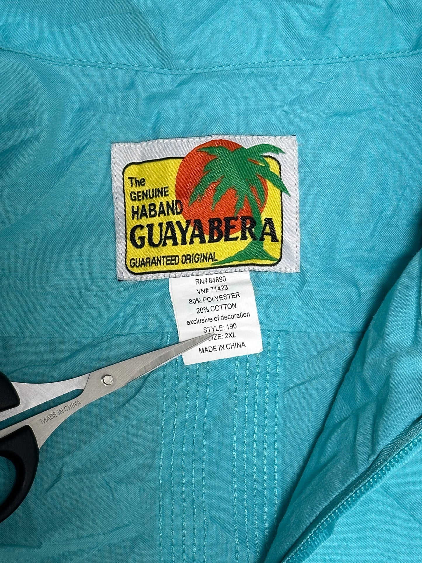 [XXL] Guayabera Mint Shirt