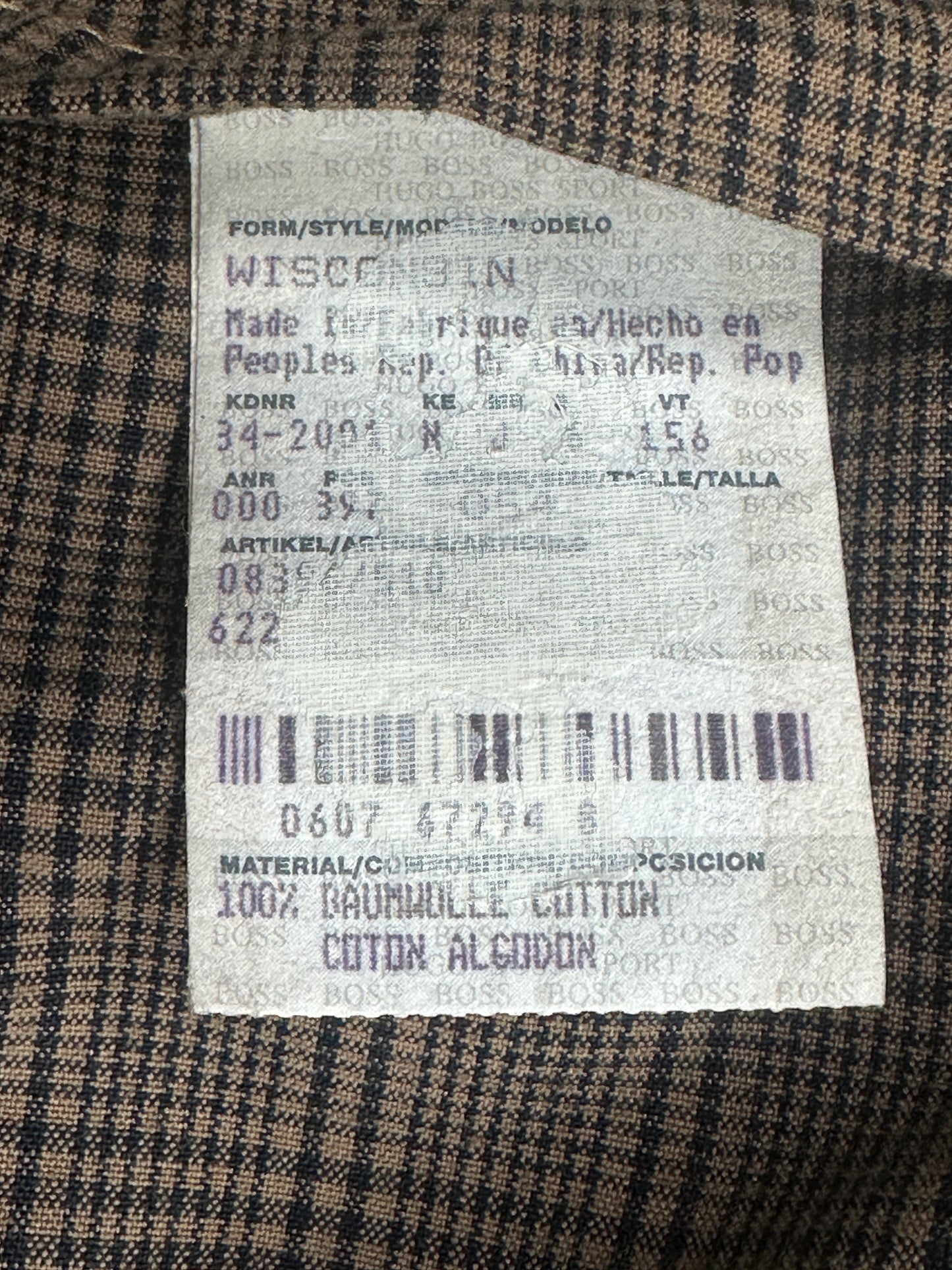 [XL] 2006' Hugo Boss Curved Line Denim Zip-up Jacket