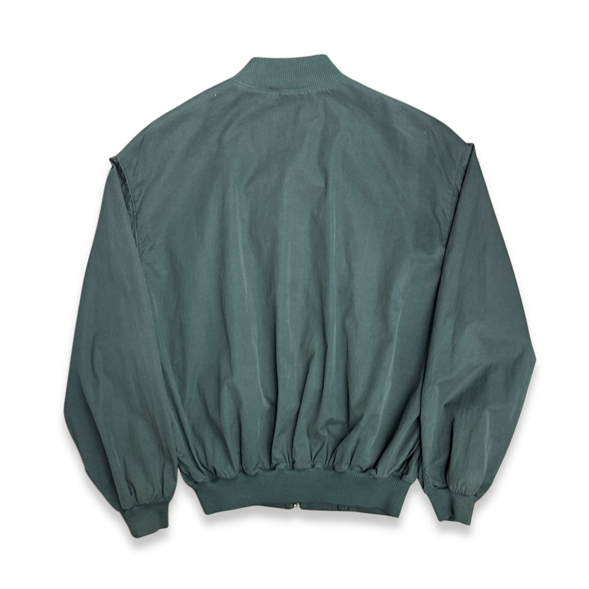 [50] 90s HUGO BOSS Italy Green Bomber Jacket