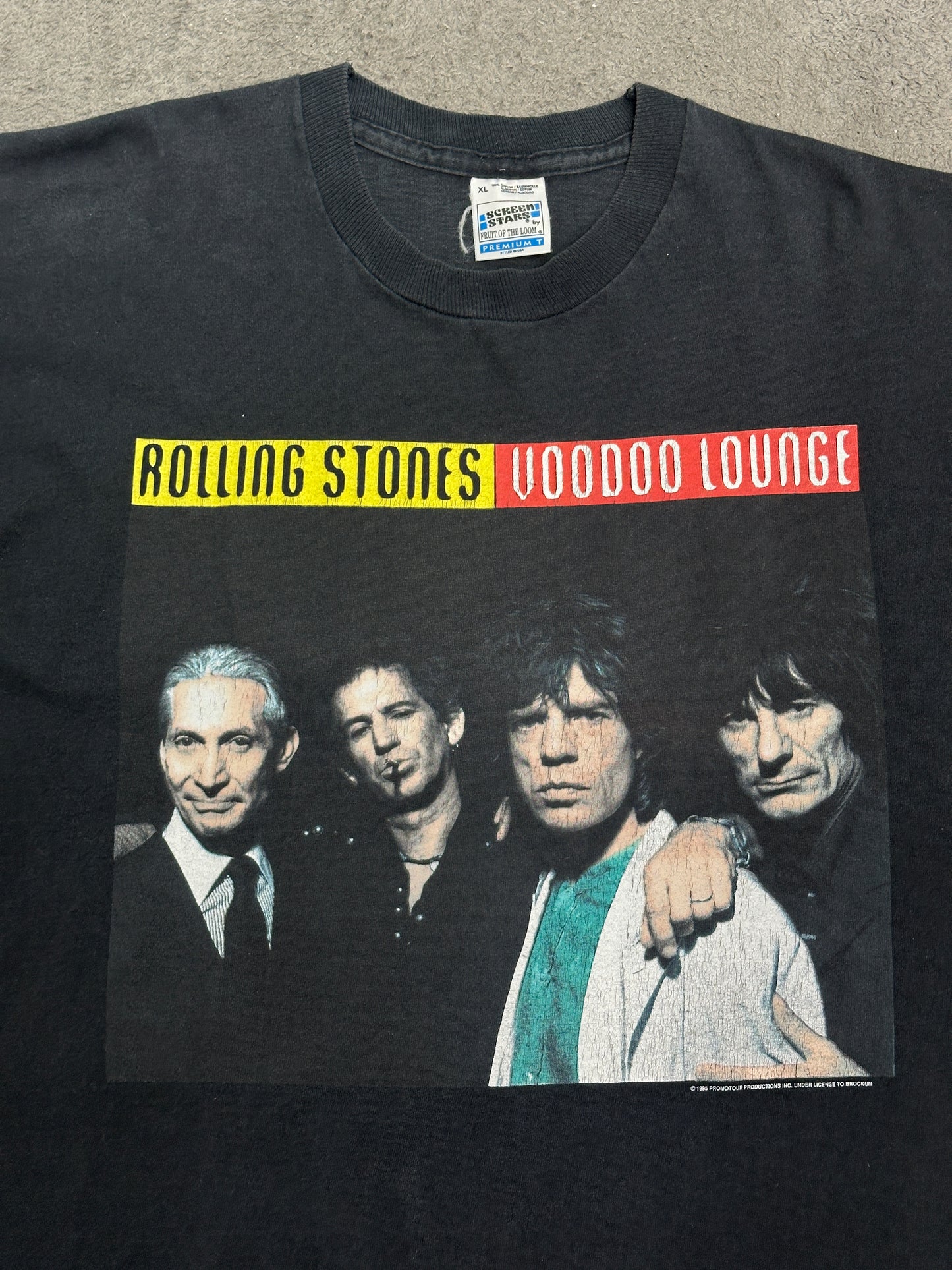 [XL] 1995' ROLLING STONES Voodoo Lounge Euro Tour Tee