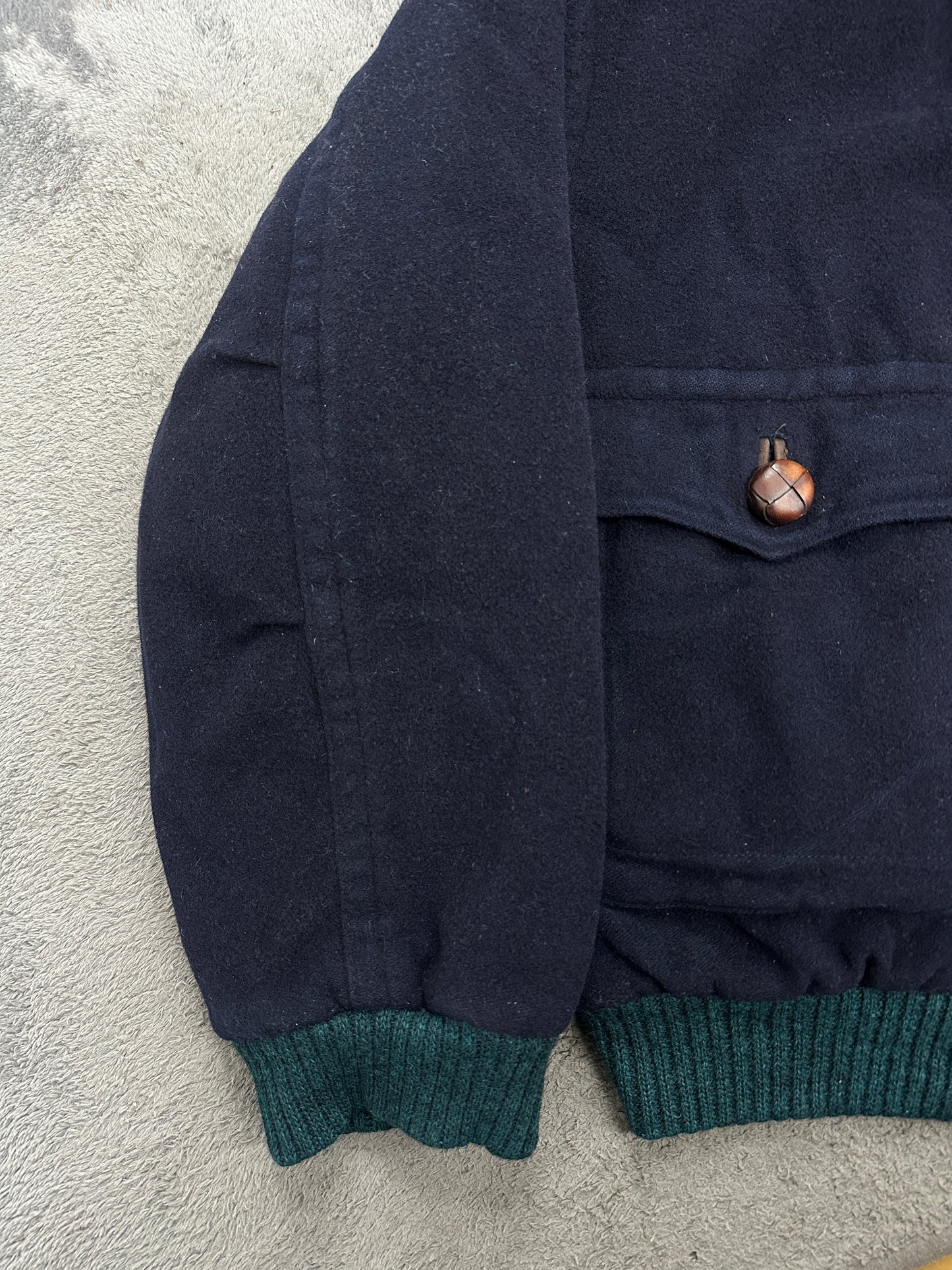 [XL] 80s HUGO BOSS Wool/Cashmere Bomber Jacket