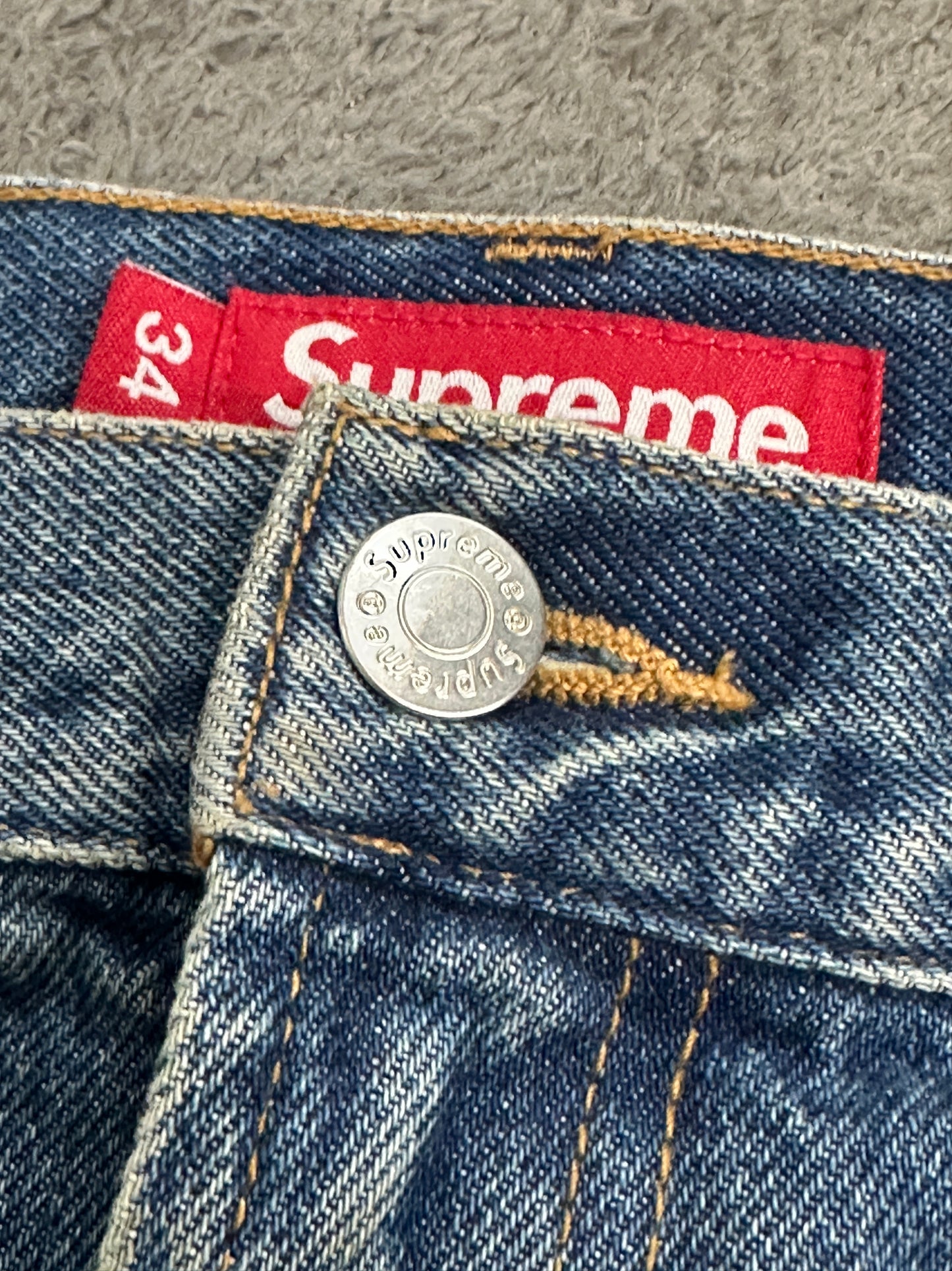 [34] Supreme Baggy Jeans Indigo