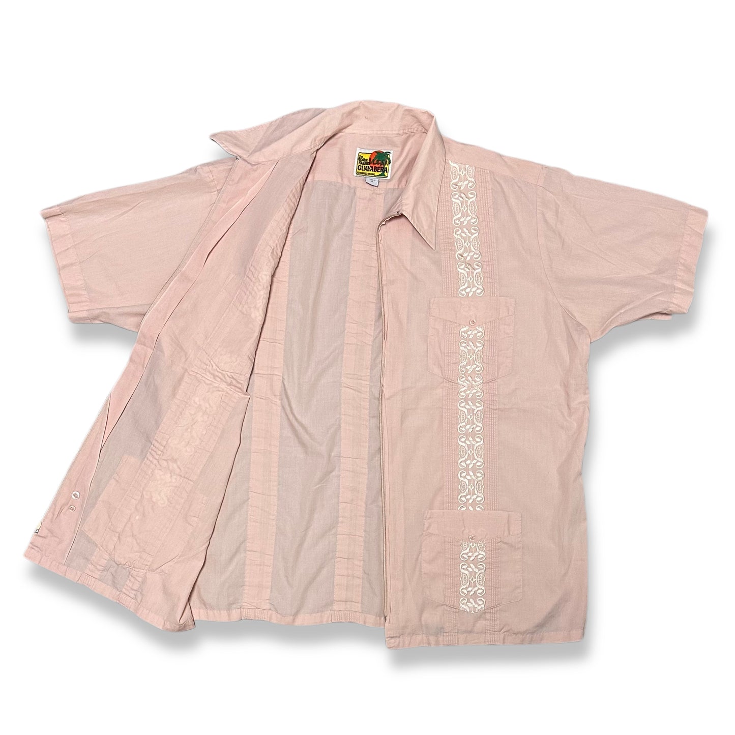 [XL] Guayabera Pink Shirts