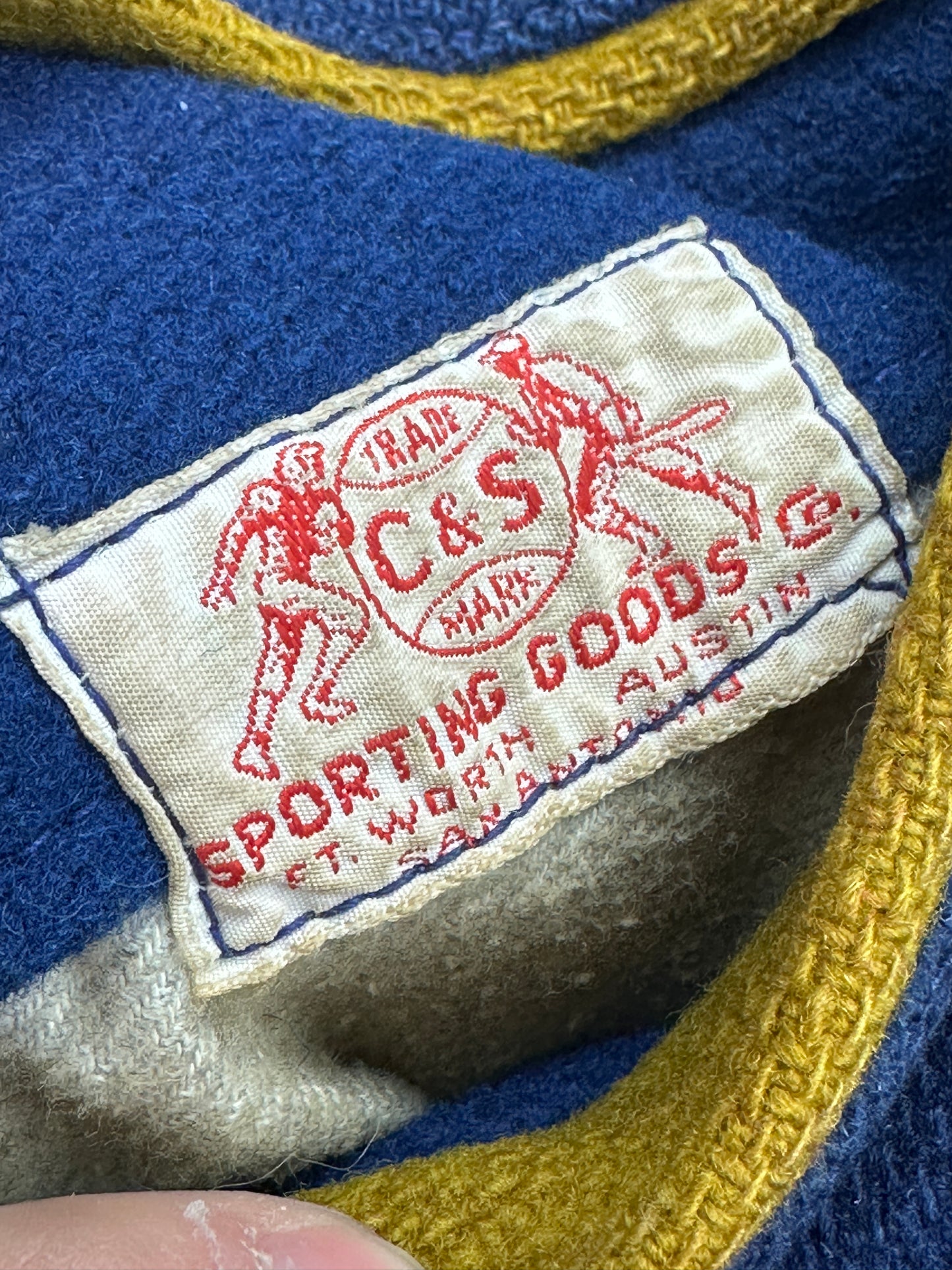 [M] 60s Spurs Reversible Wool Varsity Jacket