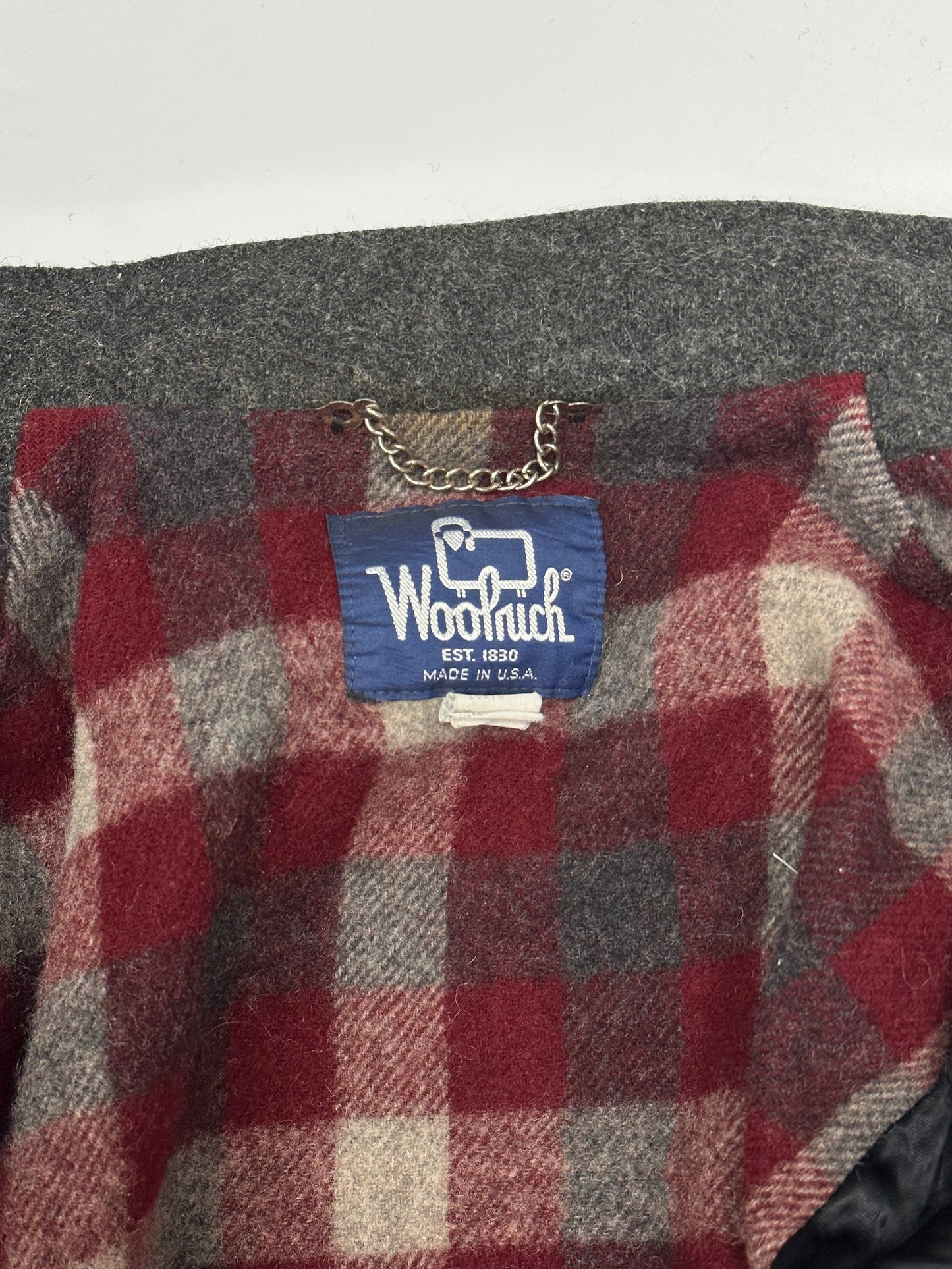 [L] 70s Woolrich crop wool Jakcet