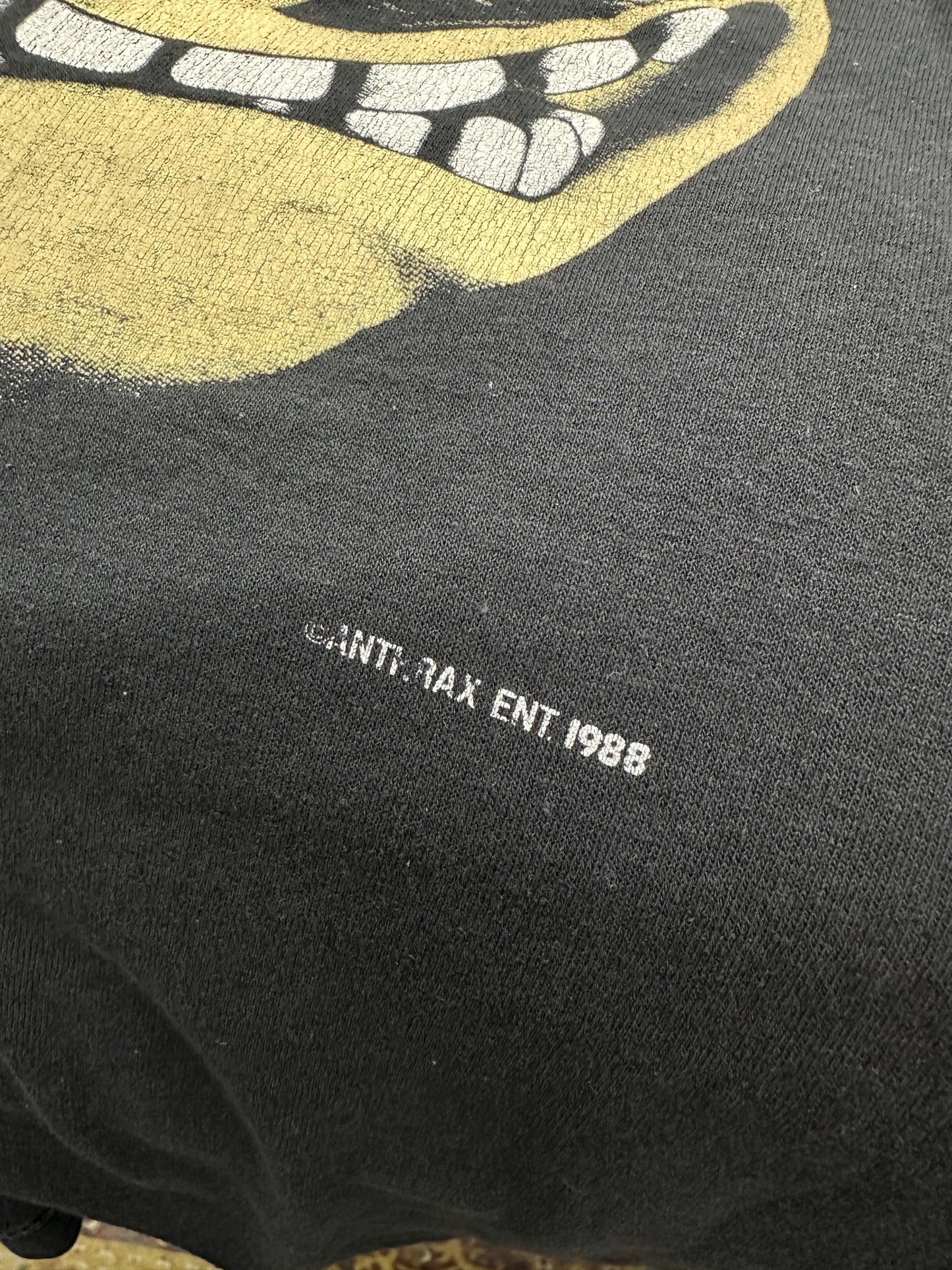 [L] 1988' ANTHRAX 'Not Man' Band Tee