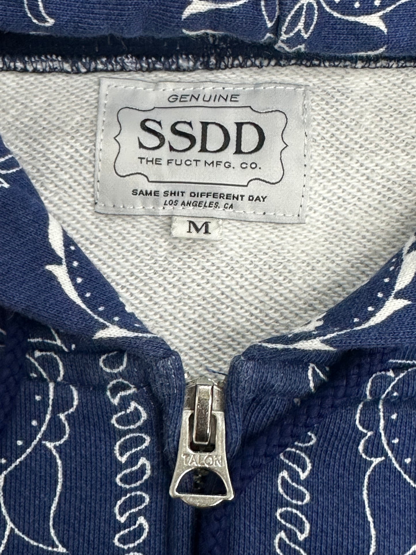 [M] FUCT SSDD Paisley Hood Zip-up