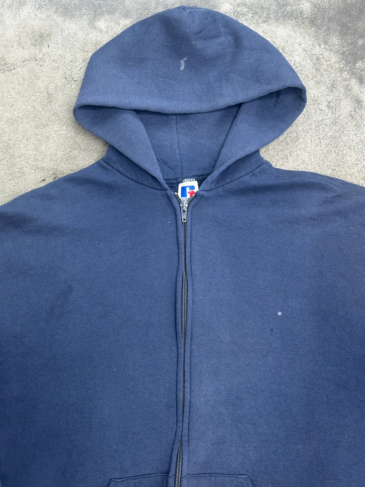 [L] 90s Russell Navy Hood Zip-up