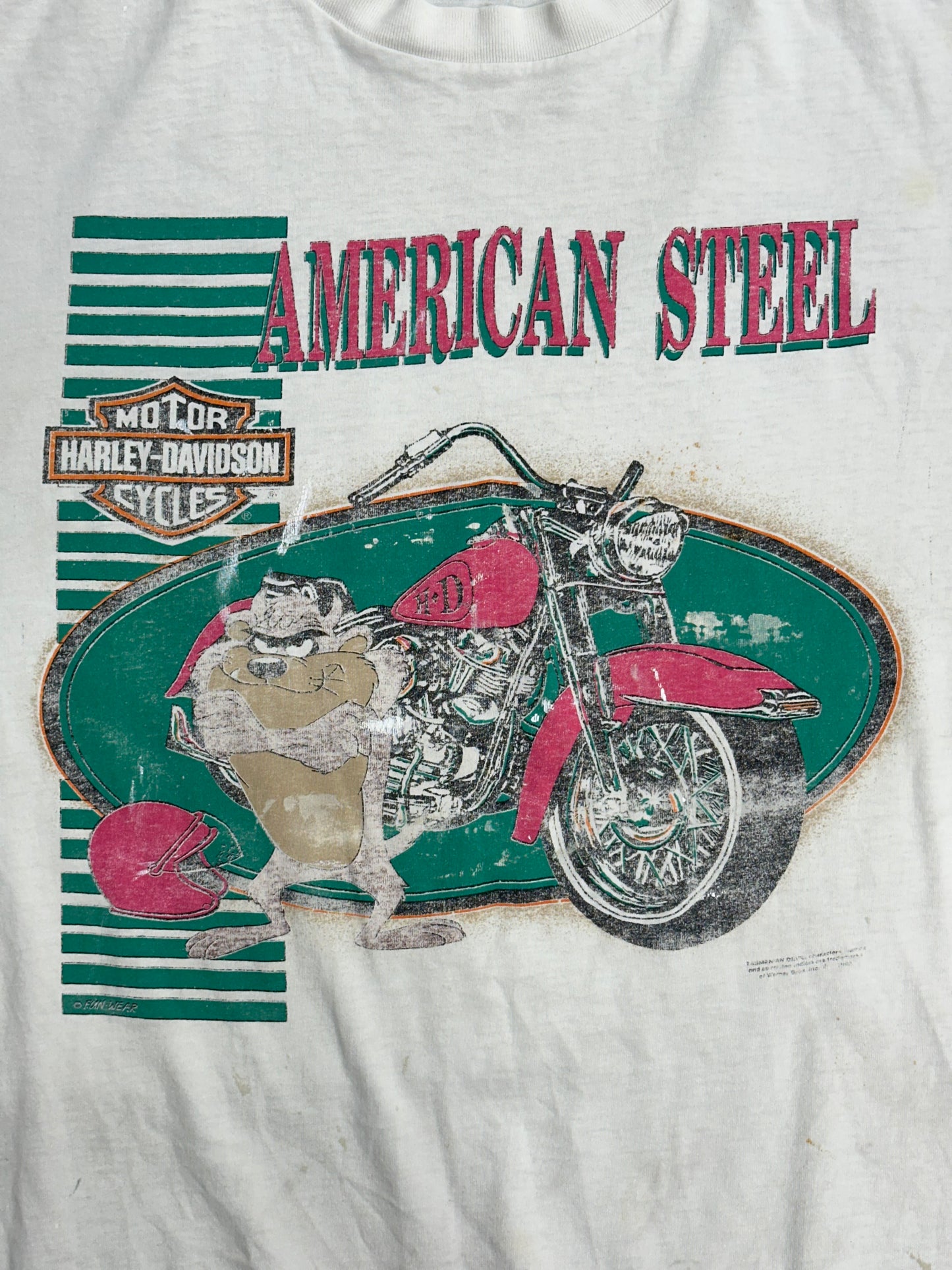 [XL] 1992' TAZ Harley-Davidson Tee