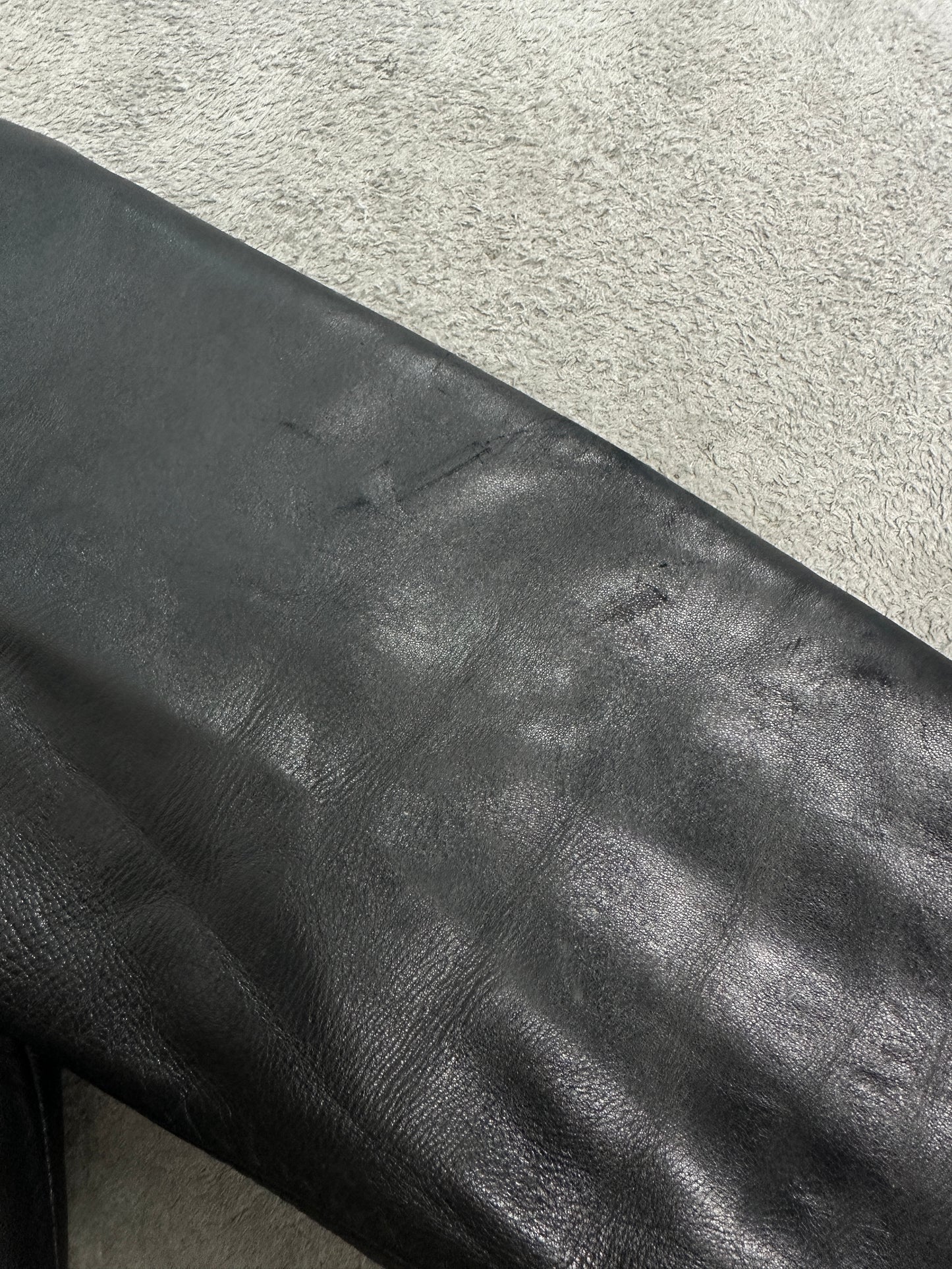 [L] 2000' Dolce&Gabbana Leather Bomber Jacket