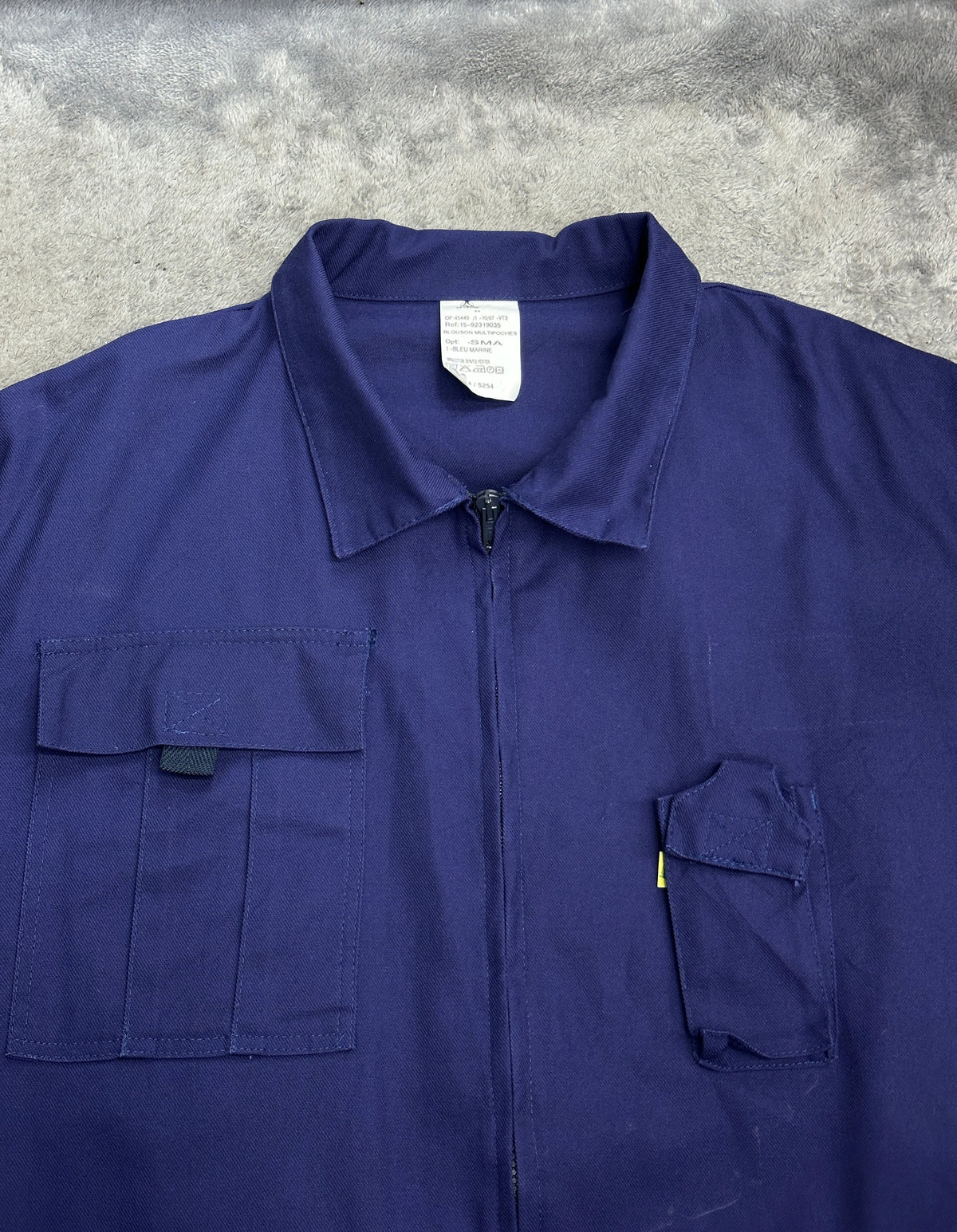 [XL] 80s French Work Zip-up Jacket