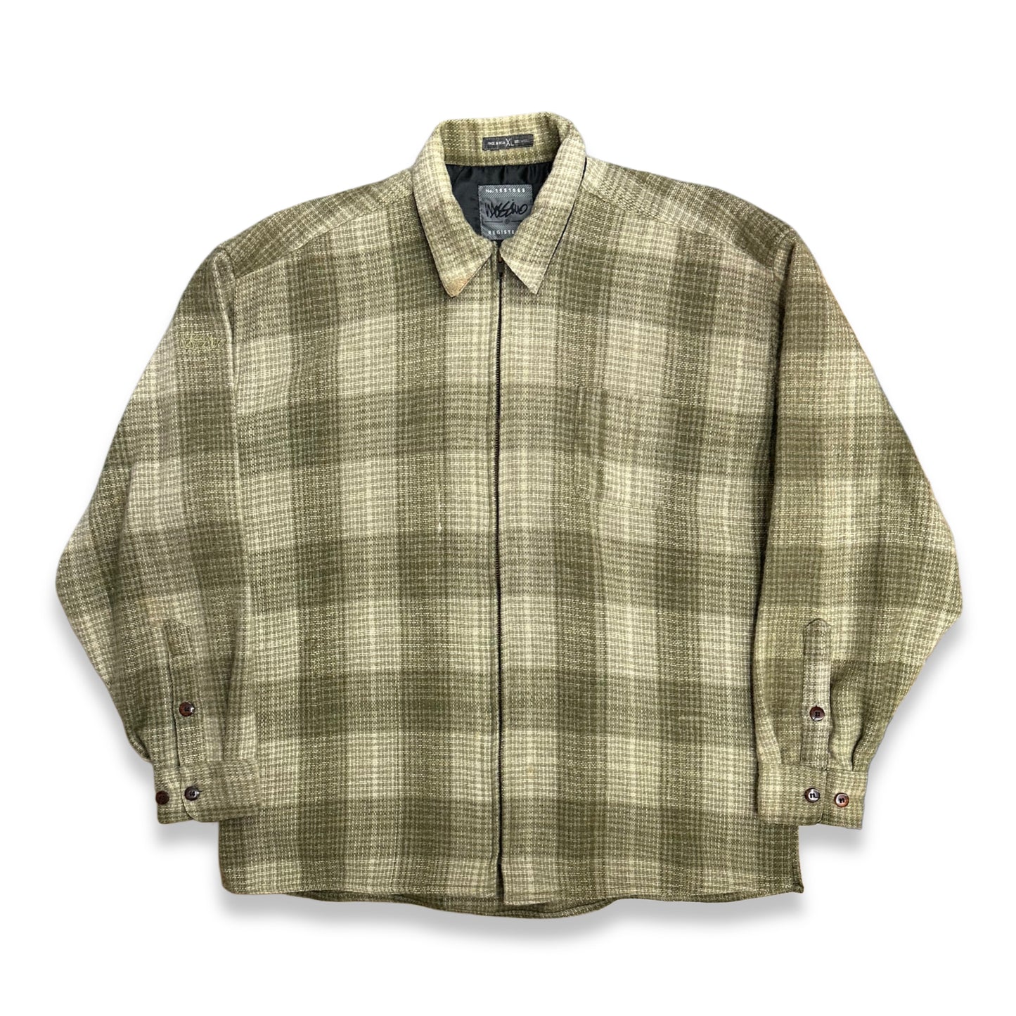 [XL] 90s Mossimo Wool Flannel Zip-up Jacket
