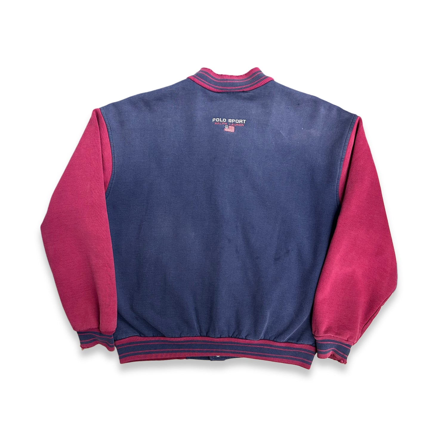 [XL] 90s POLO SPORT Sweat Varsity Jacket
