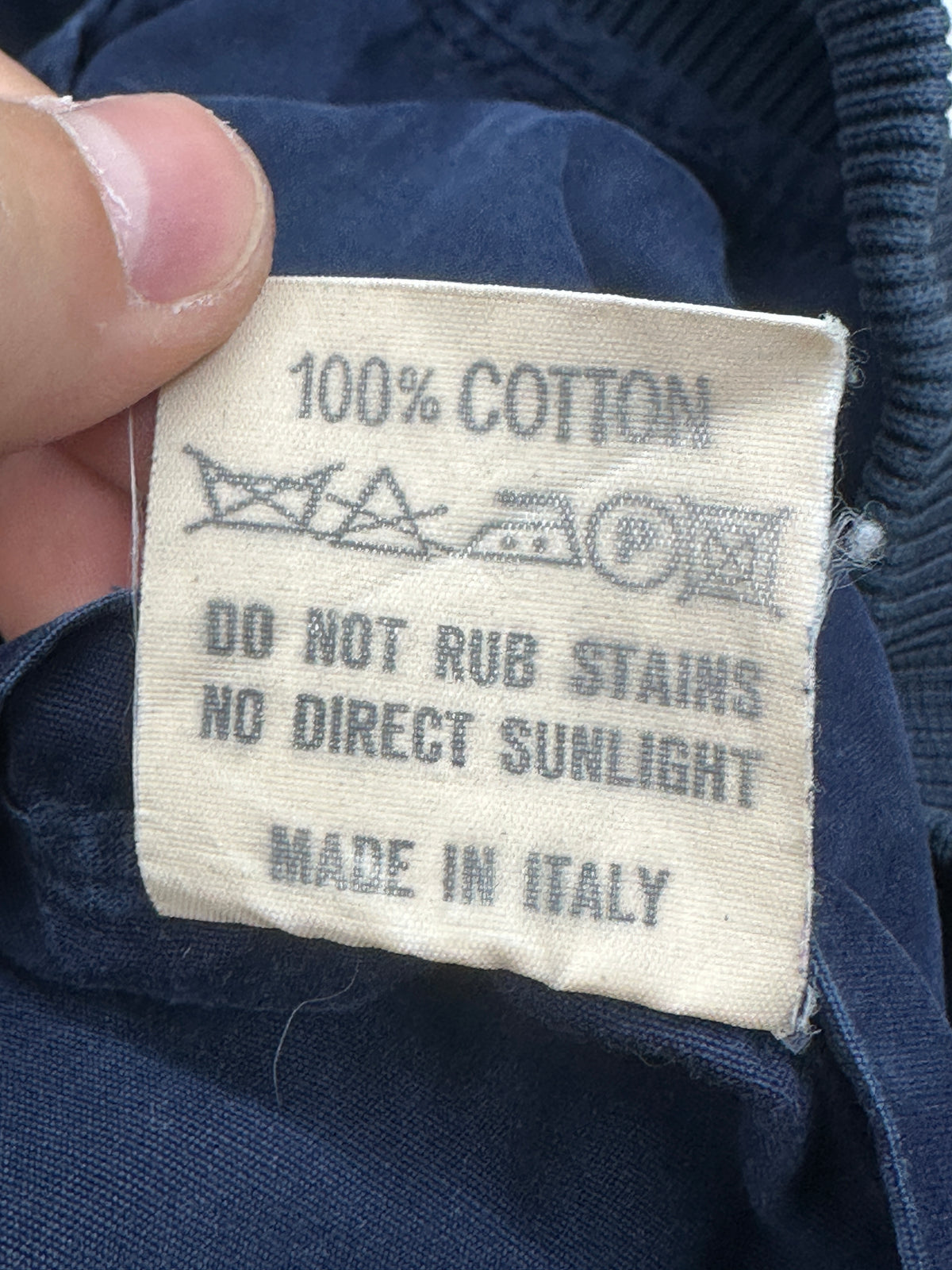 [48] 90s HUGO BOSS Italy Navy Bomber Jacket