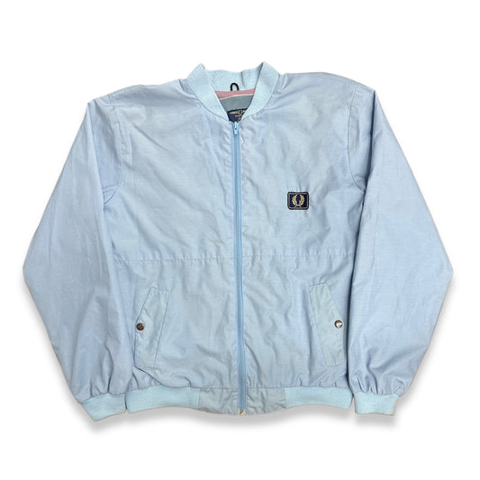 [XL] 70s Fred Perry Sky-blue Bomber Jacket