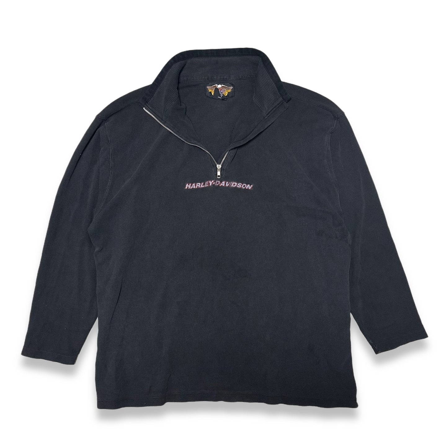 [XXL] Harley Davidson Half Zip-up