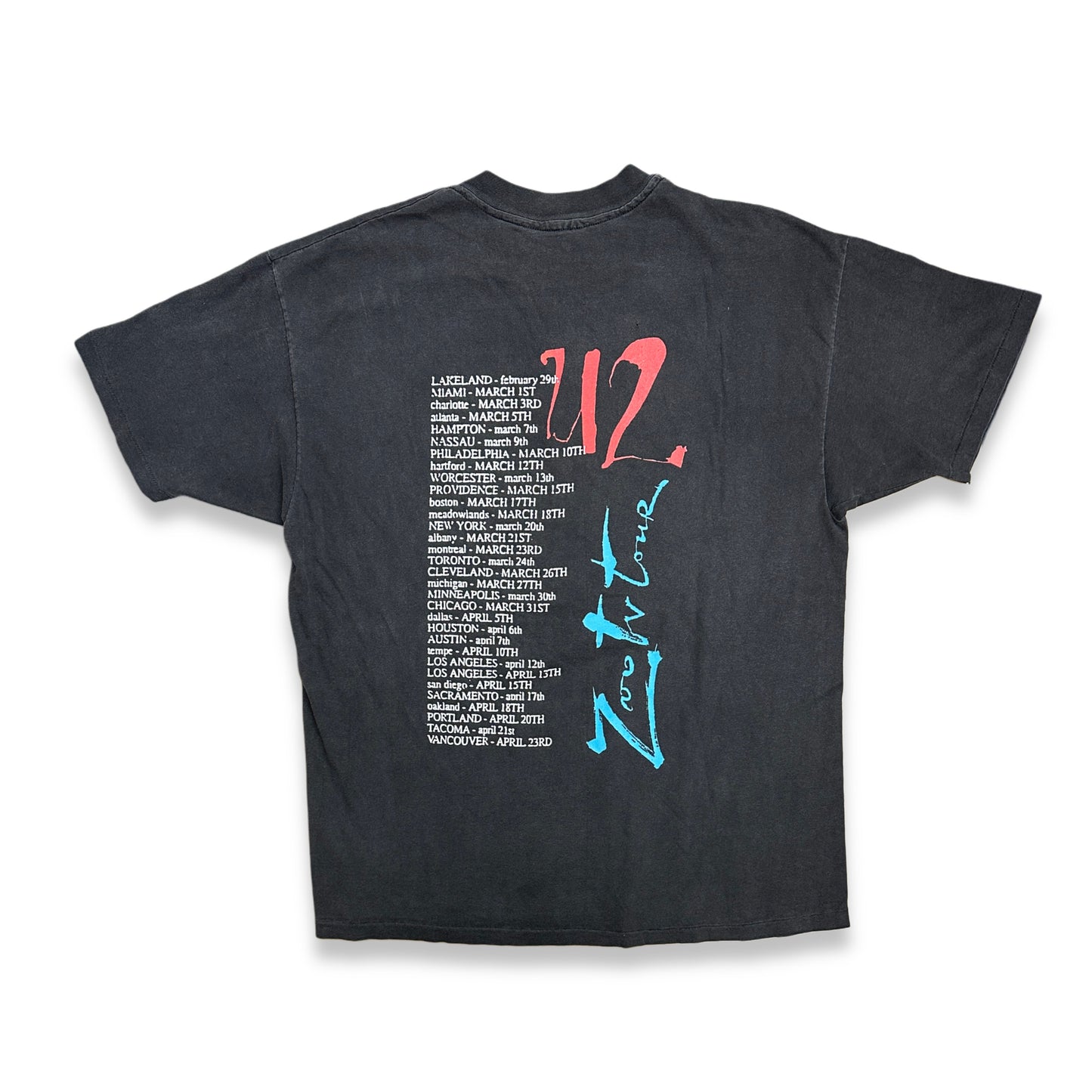 [L] 1991' U2 Zootv Tour Tee