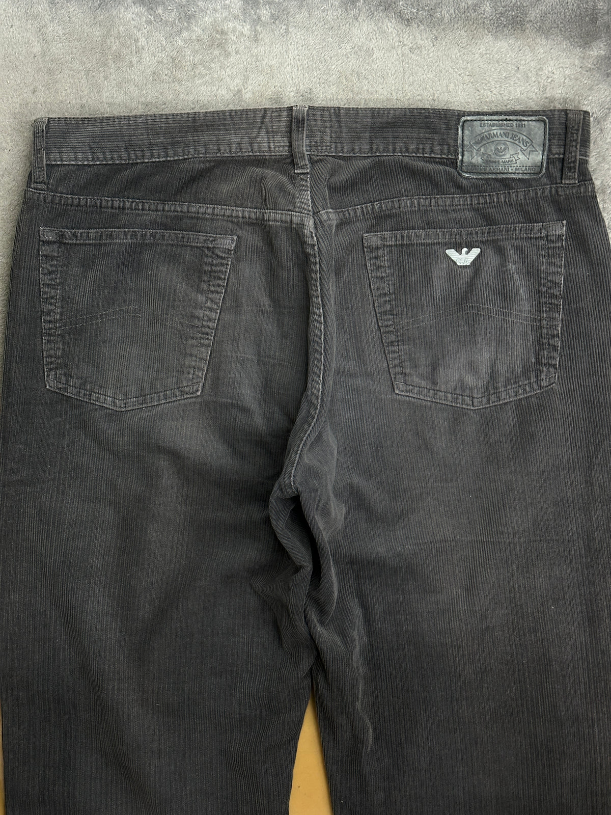[40] 90s ARMANI JEANS Corduroy Denim Pants