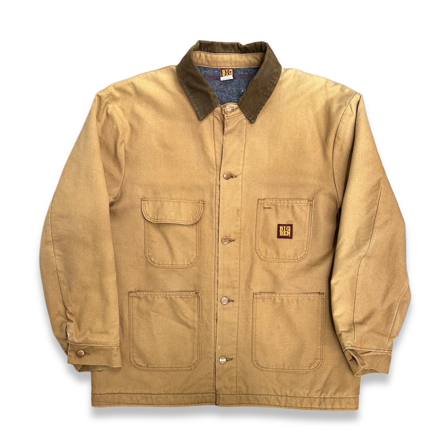 [44,XL] 80s BIGBEN Denim Chore Jacket