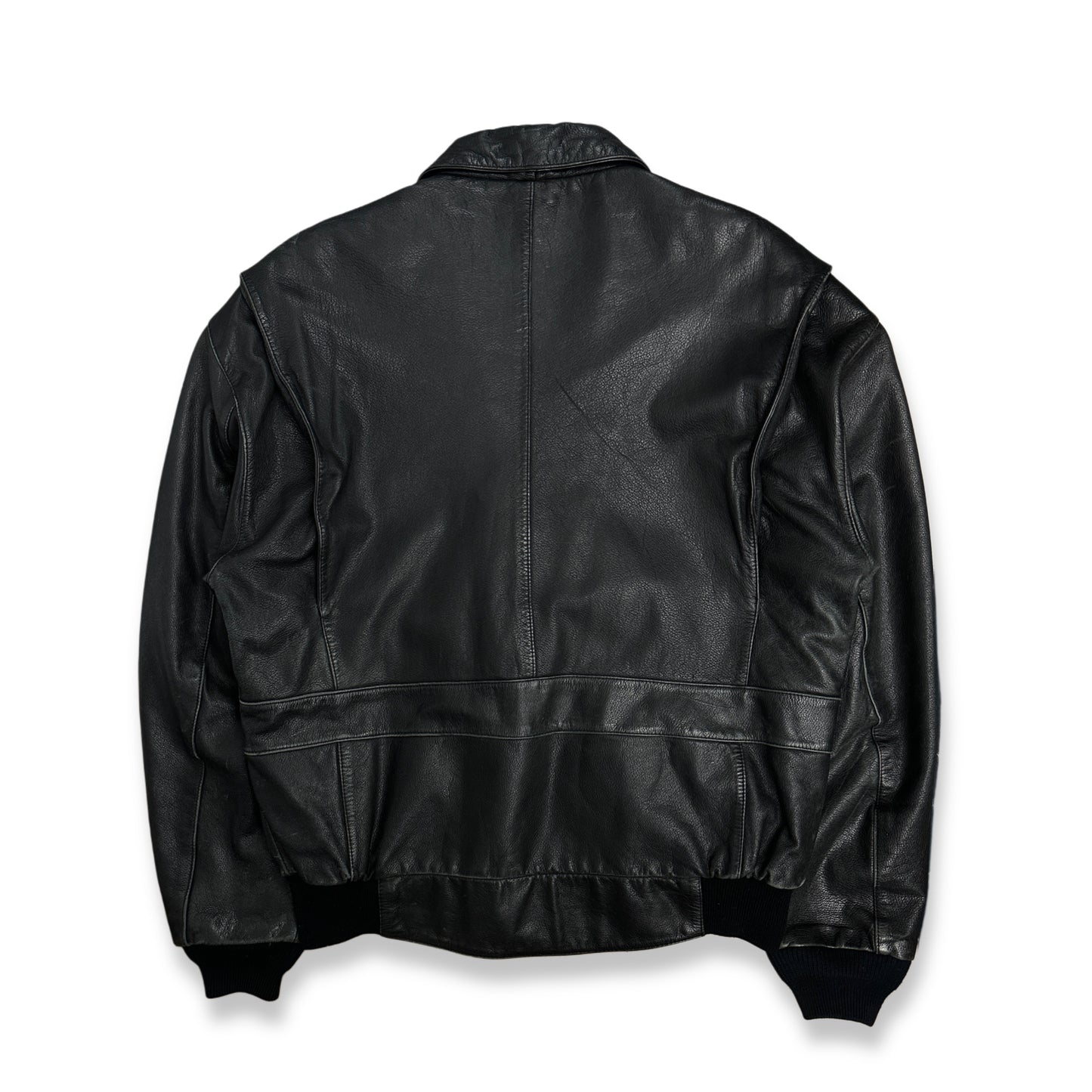 [44] 90s Harley Davidson A-2 Leather Jacket