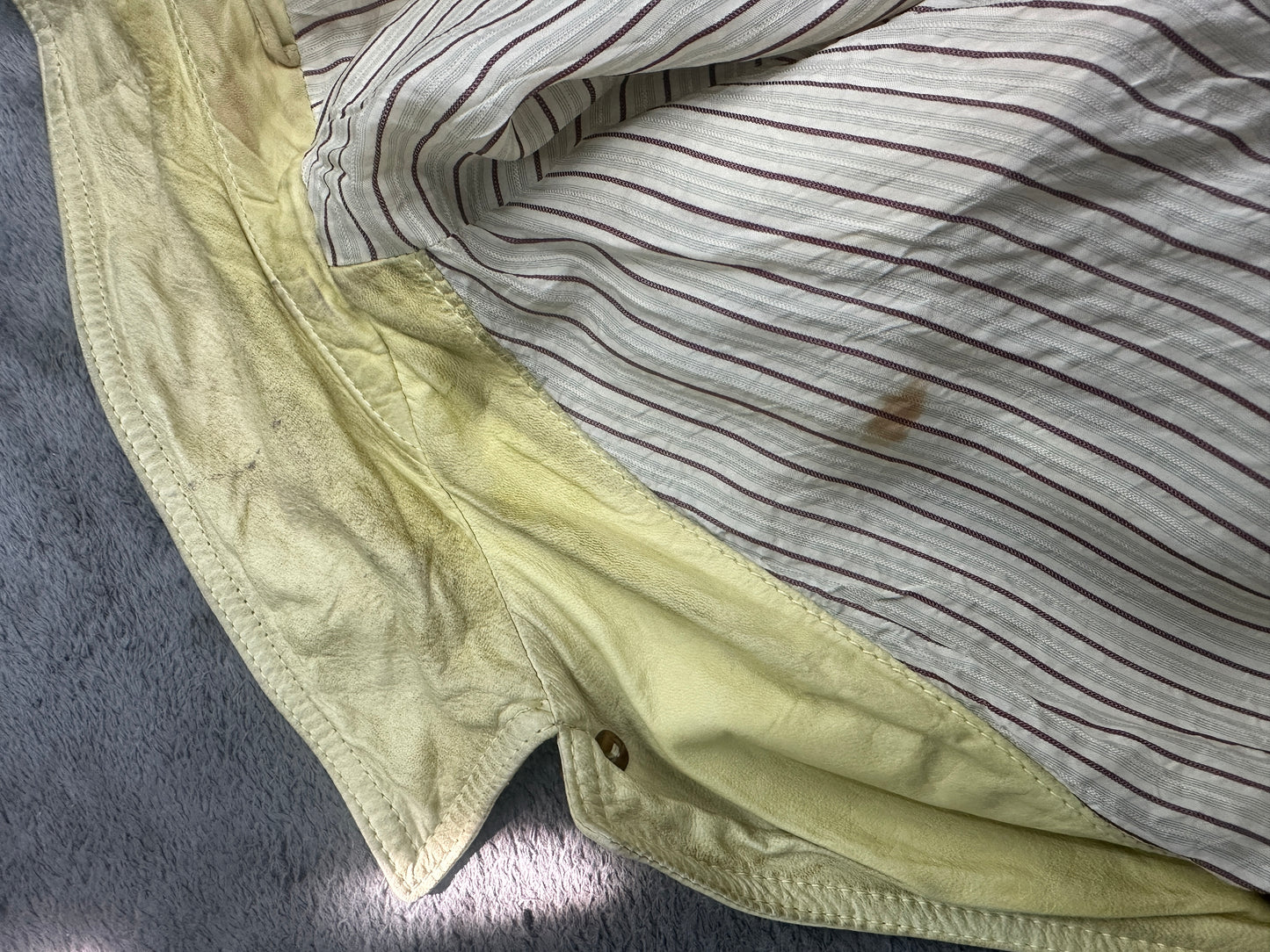 [XL] 80s HUGO BOSS Leather Trucker Jacket