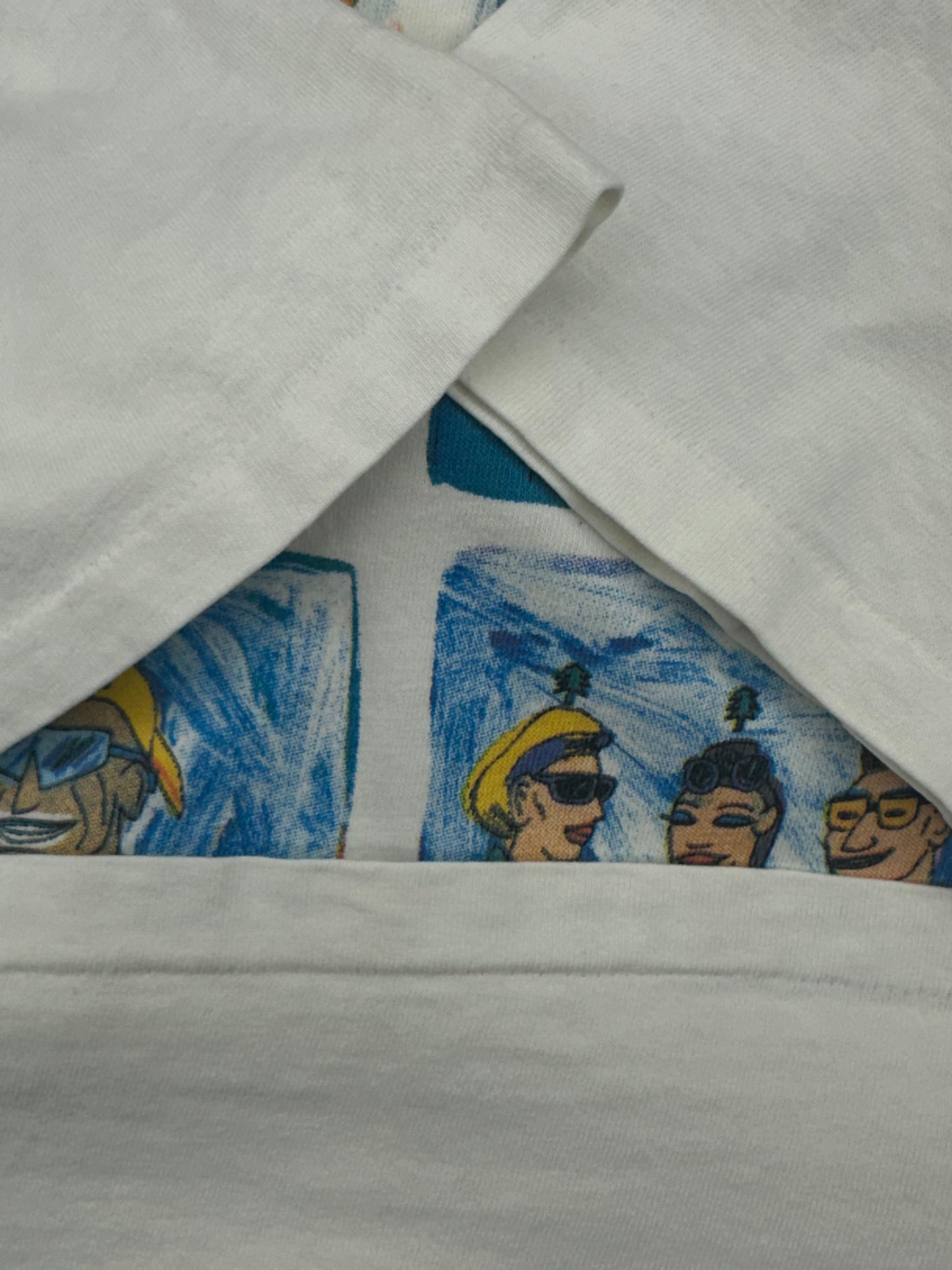 [L] Late 80s SALOMON Ski Cartoon Tee