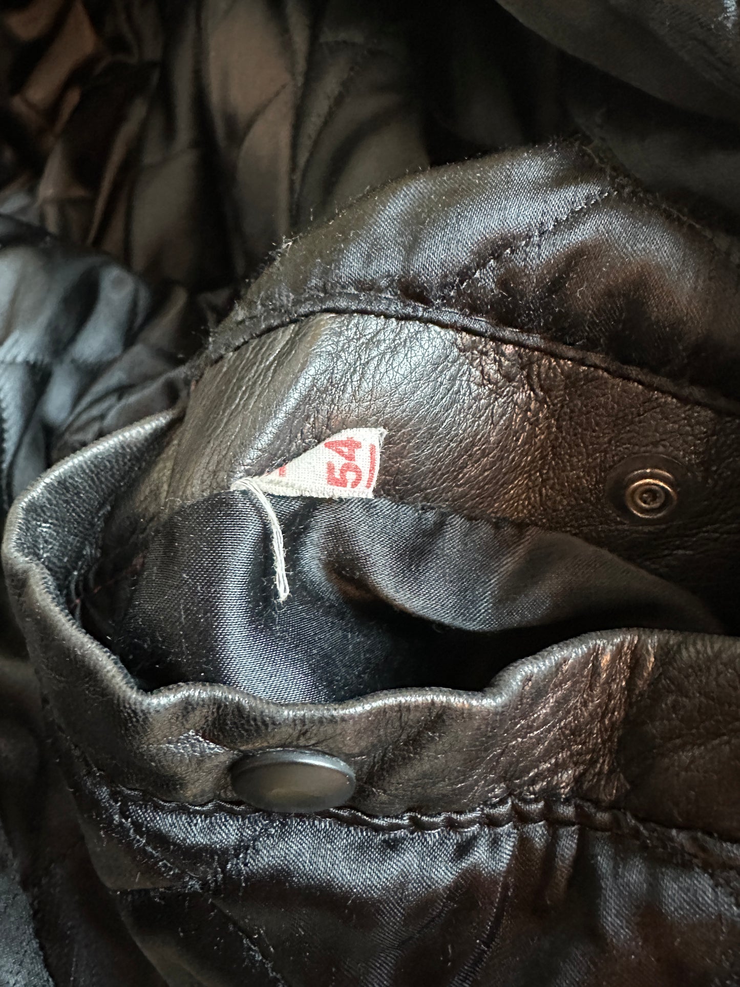 [54] 80s HUGO BOSS Leather Jacket
