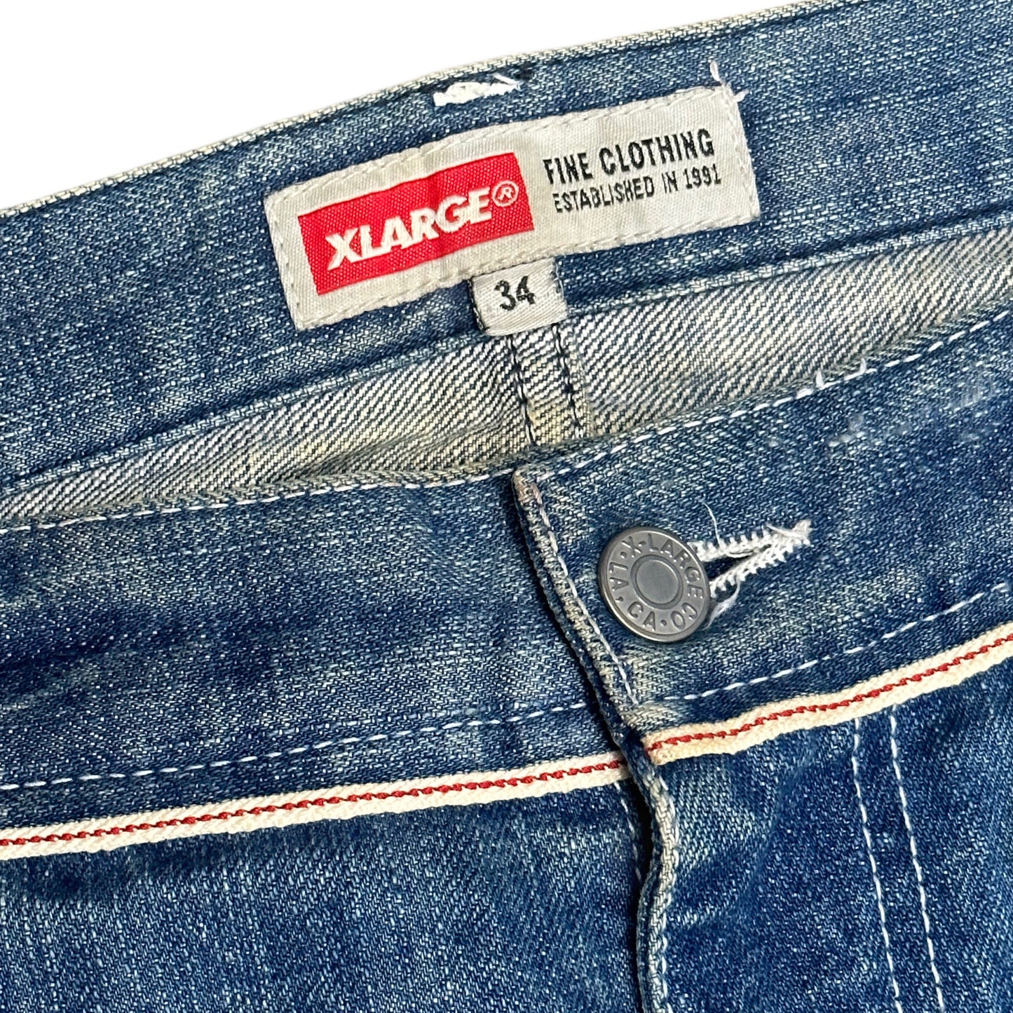 [34] 00s X-LARGE Faded Denim pants