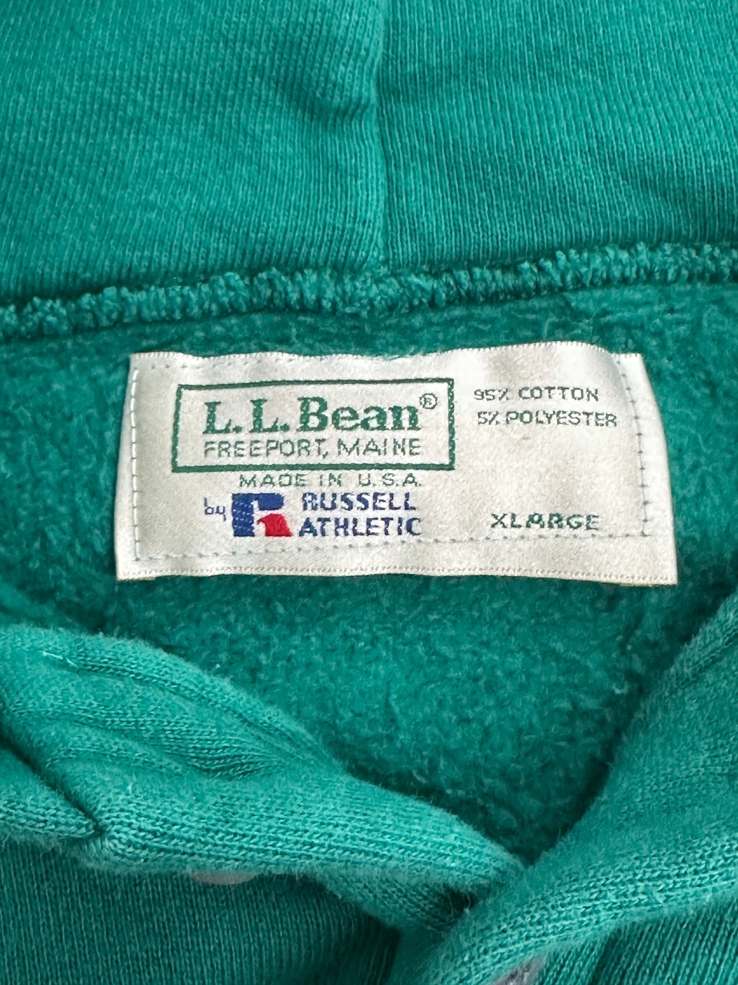 [XL] 90s Russell x L.L.Bean Mint Green Hoodie