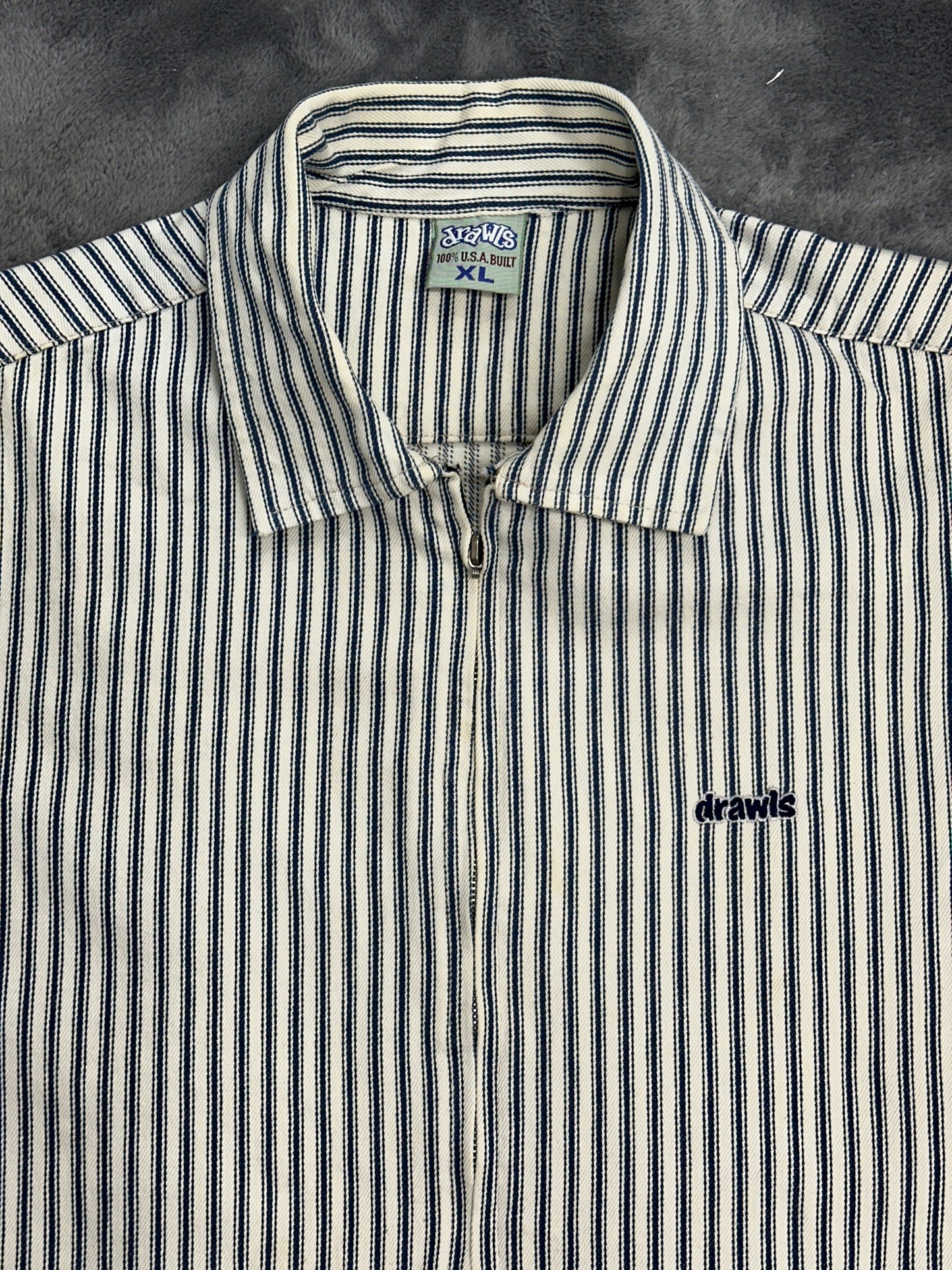 [XL] 90s Drawls Skateboards Stripe Jacket