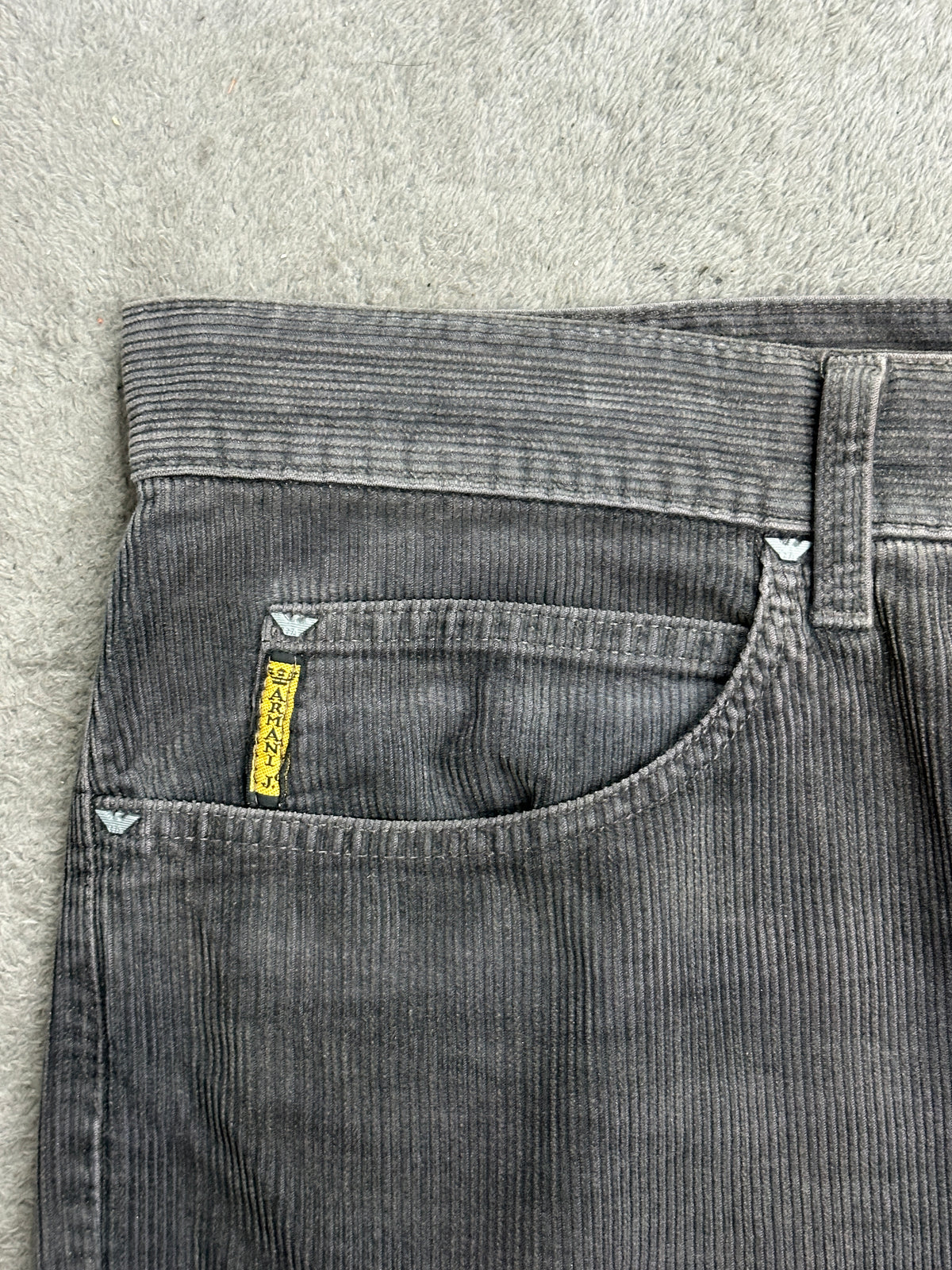 [40] 90s ARMANI JEANS Corduroy Denim Pants