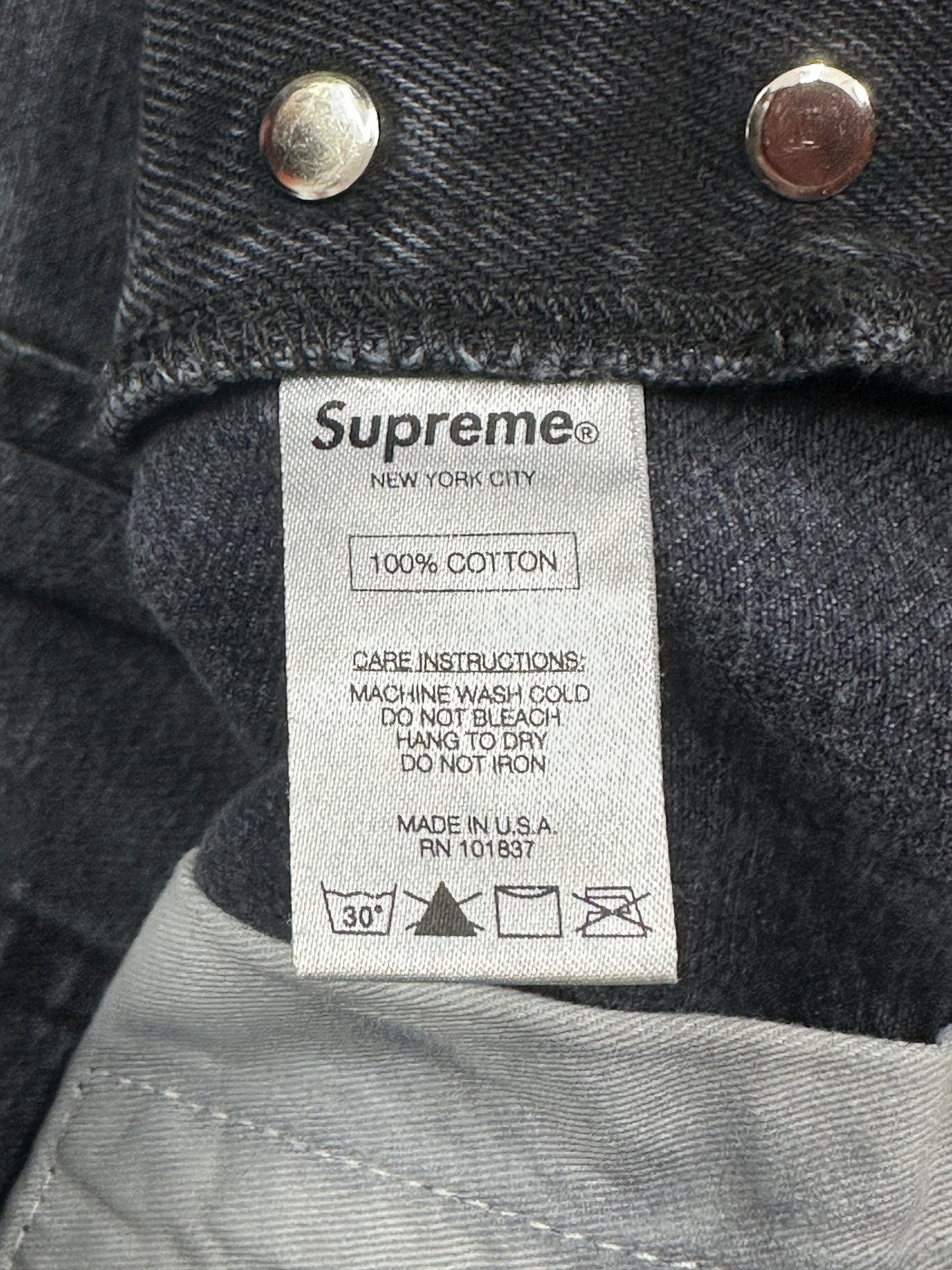 [36] Supreme Regular Jean Black