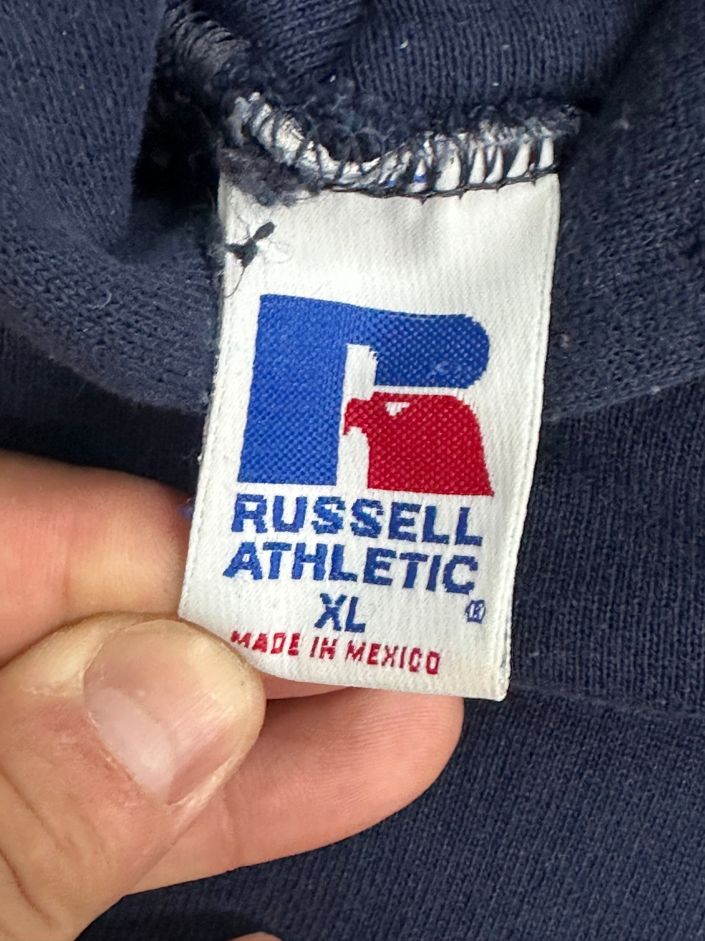 [XL] 90s Russell Navy Hoodie