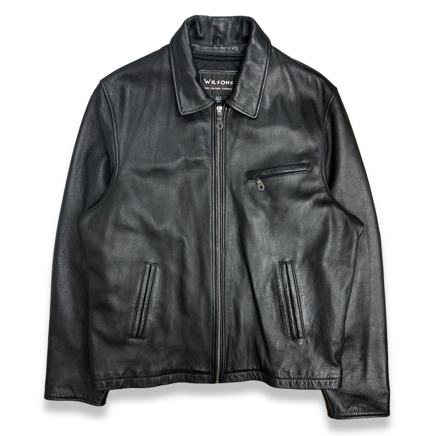 [XL] 90s Wilsons Leather Single Rider Jacket