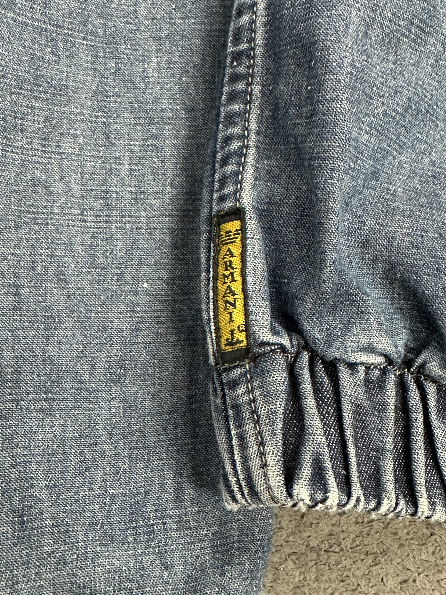 [50] 90s Armani Jeans Denim Zip-up Jacket