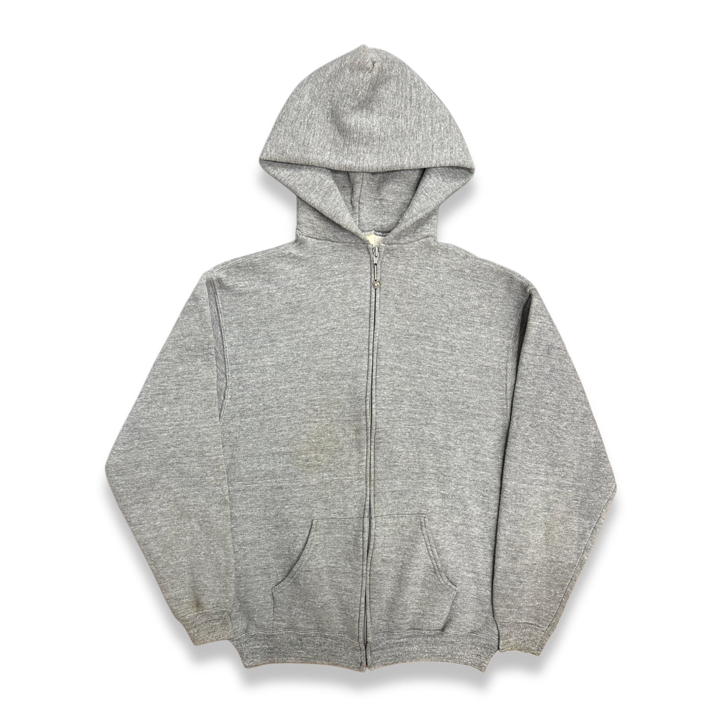 [L] 70s Russell Grey Hood Zip-up