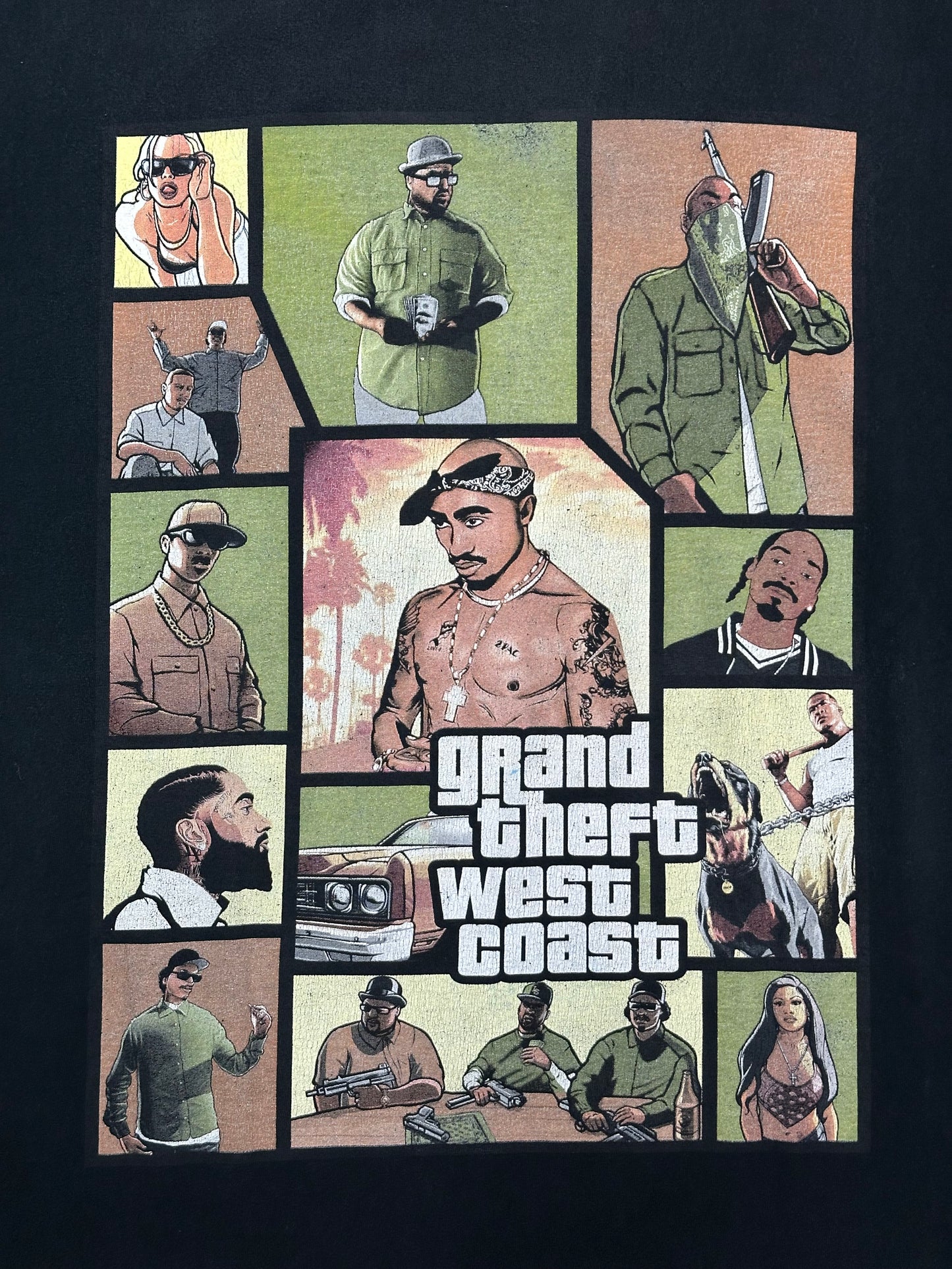 [2XL] 00s West Coast GTA Parody Tee